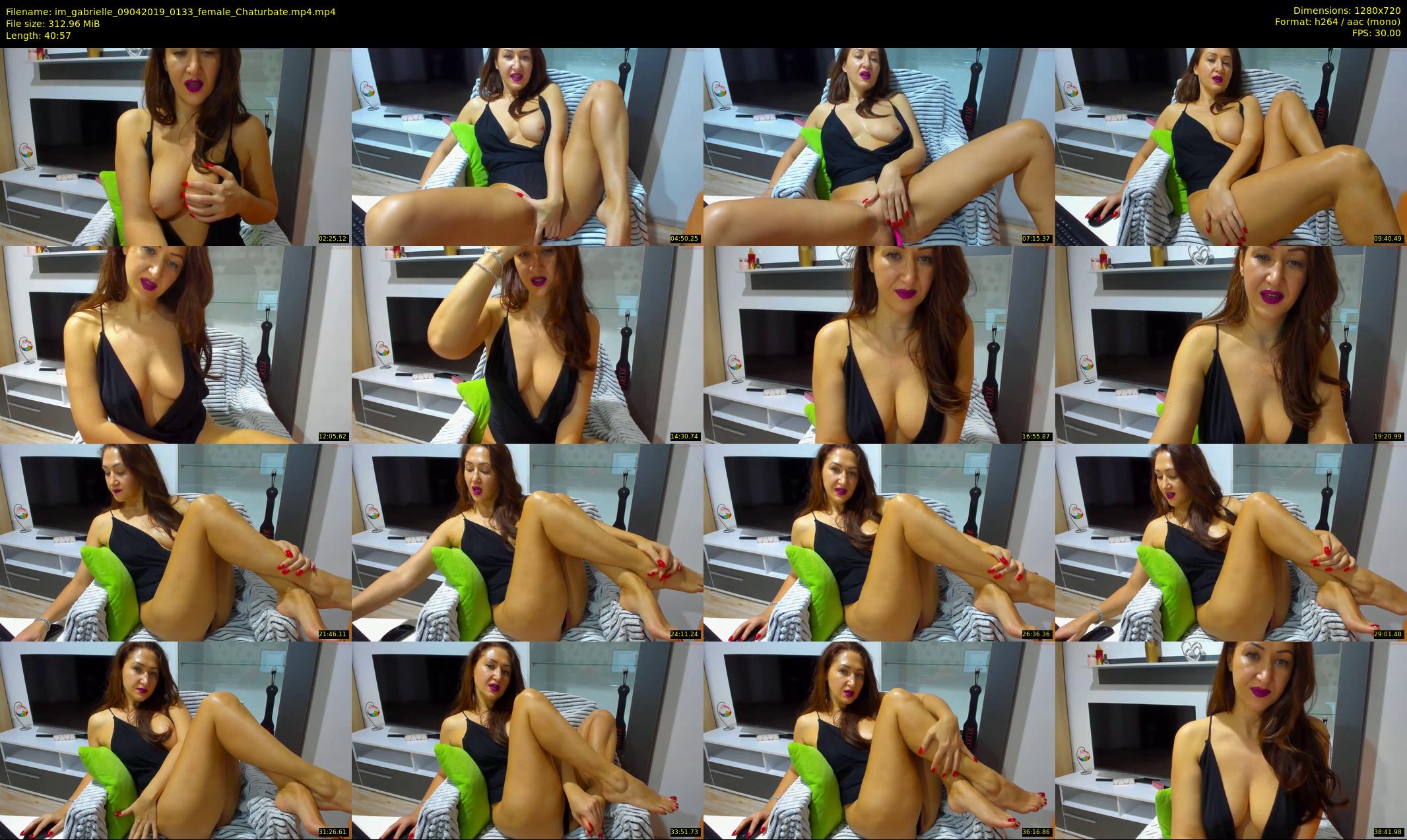im_gabrielle — 41 minute Chaturbate female cam show recording, 720p, Apr 9, 2019
