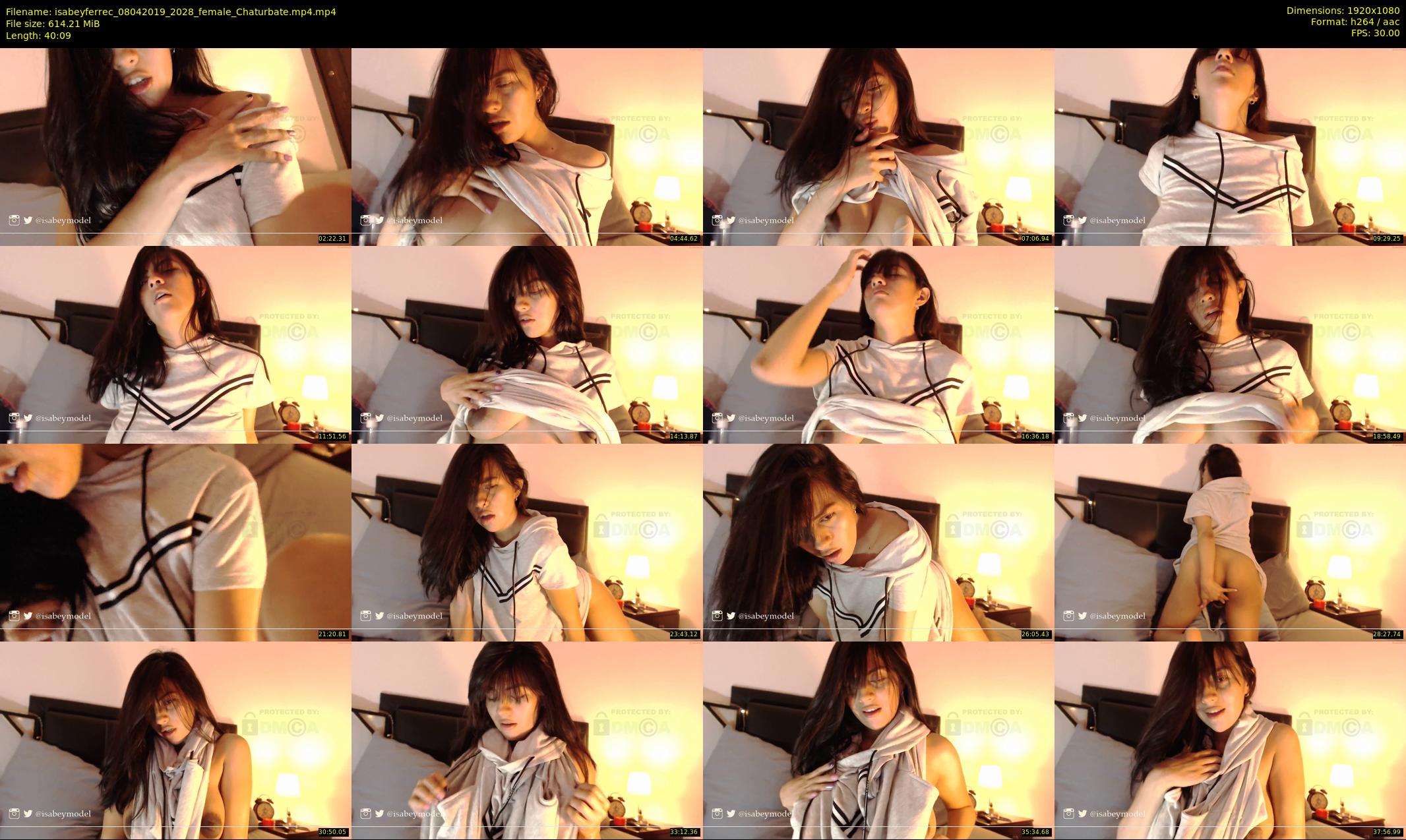 isabeyferrec — 41 minute Chaturbate female cam show recording, 1080p, Apr 8, 2019