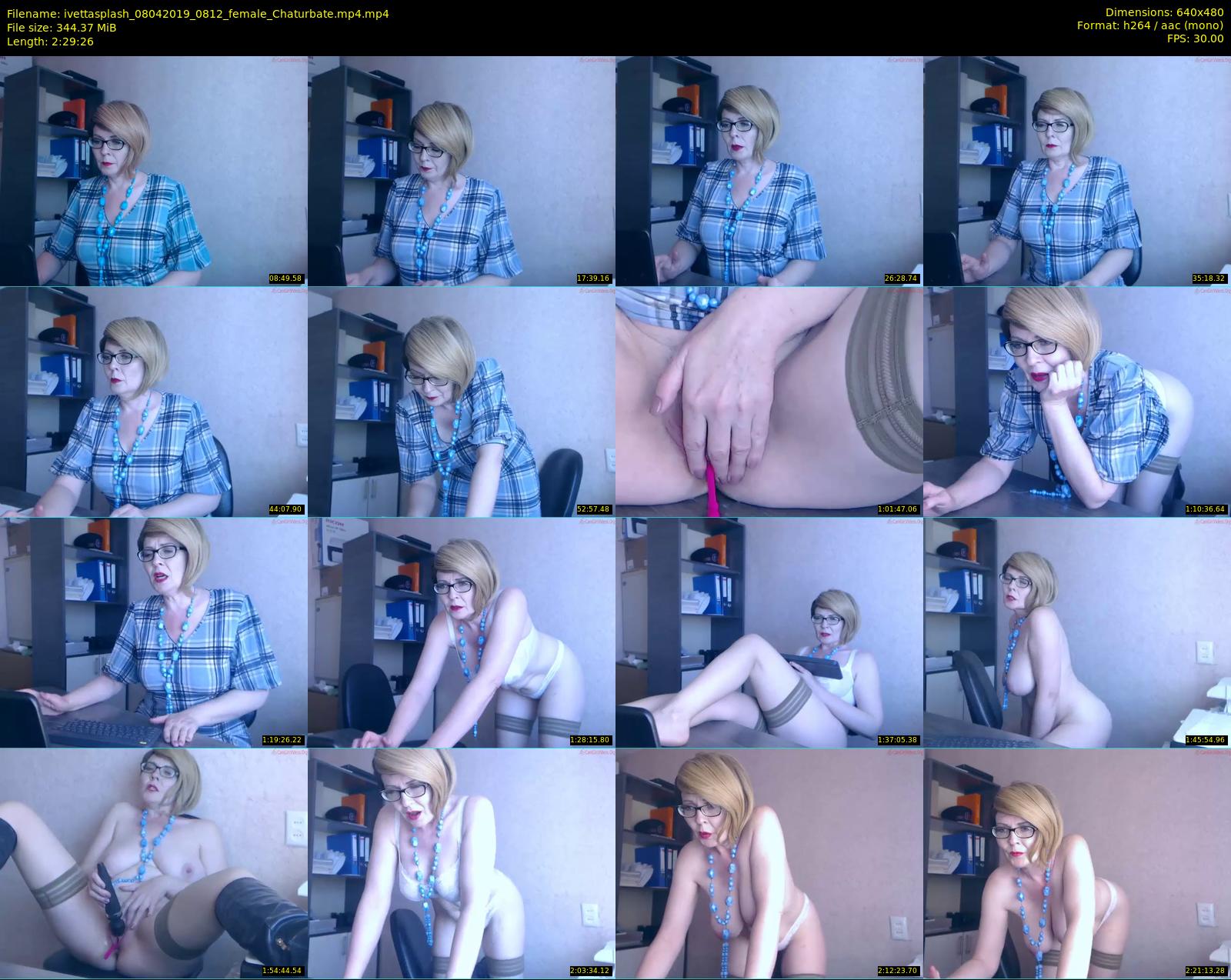 ivettasplash — 150 minute Chaturbate female cam show recording, 480p, Apr 8, 2019