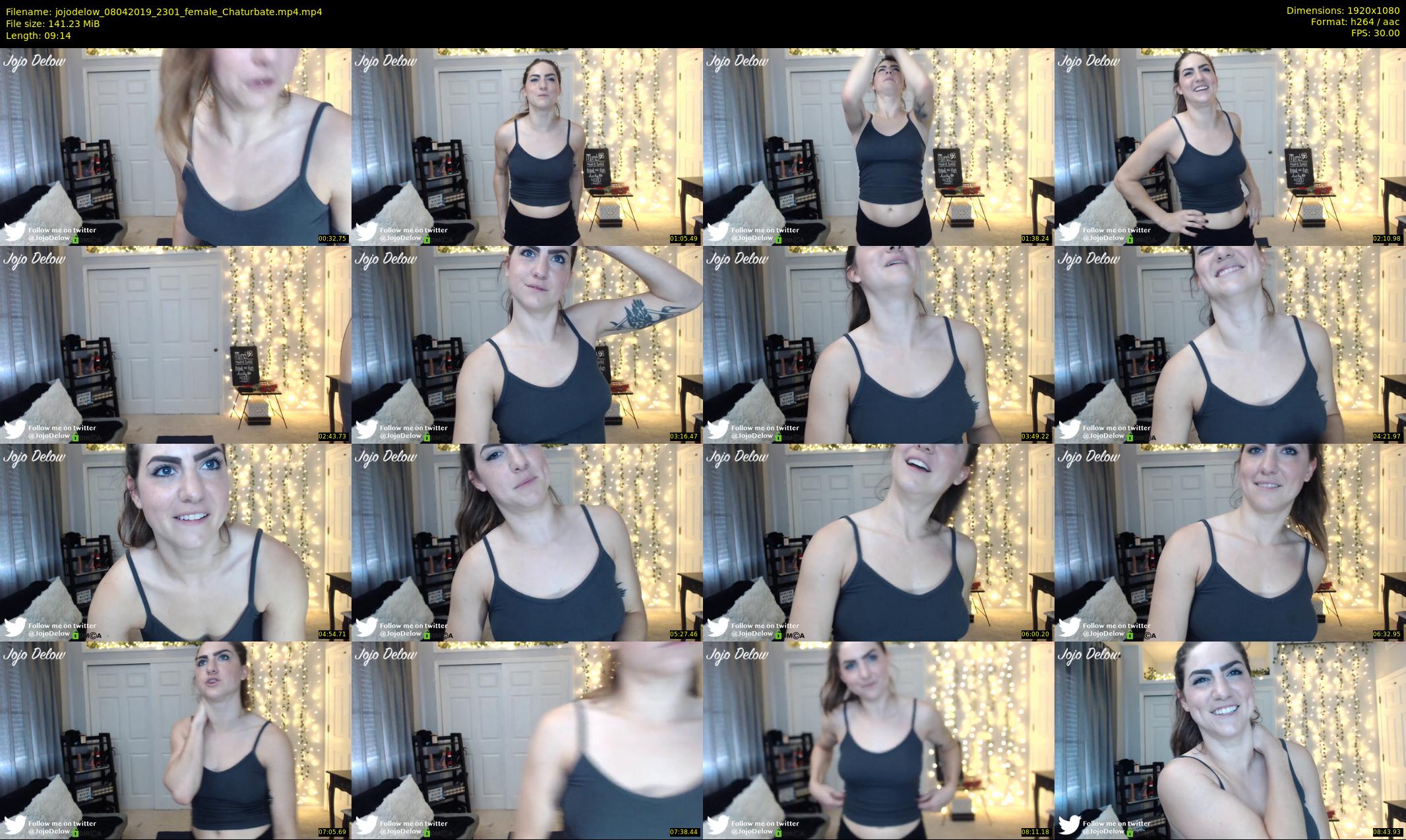 jojodelow — 10 minute Chaturbate female cam show recording, 1080p, Apr 8, 2019