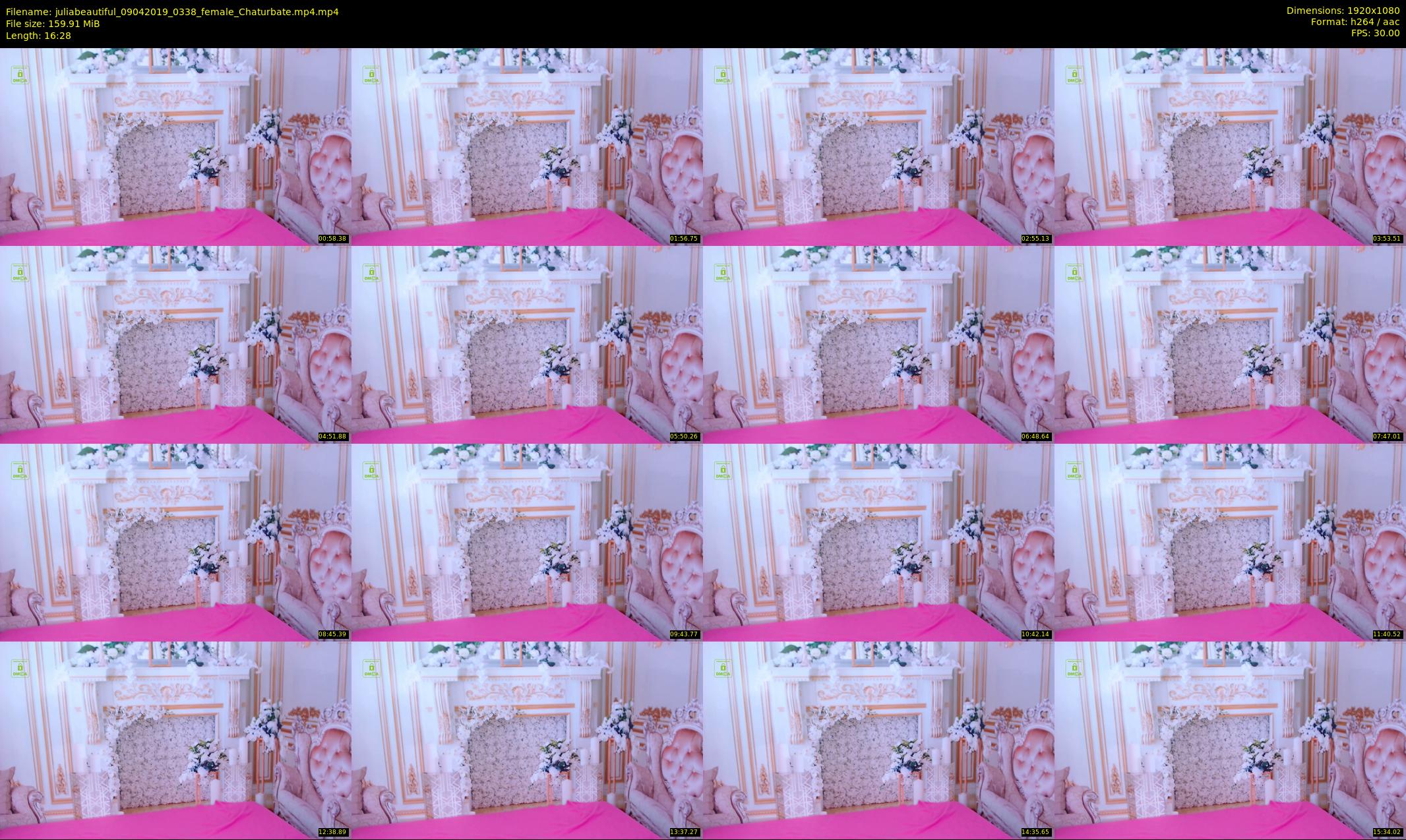juliabeautiful — 17 minute Chaturbate female cam show recording, 1080p, Apr 9, 2019