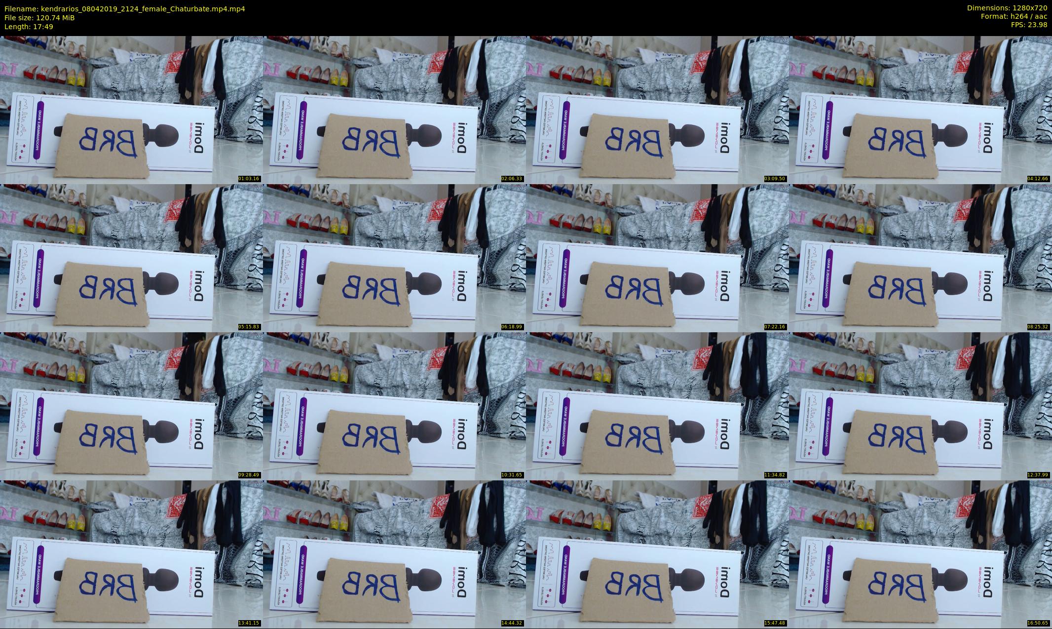 kendrarios — 18 minute Chaturbate female cam show recording, 720p, Apr 8, 2019