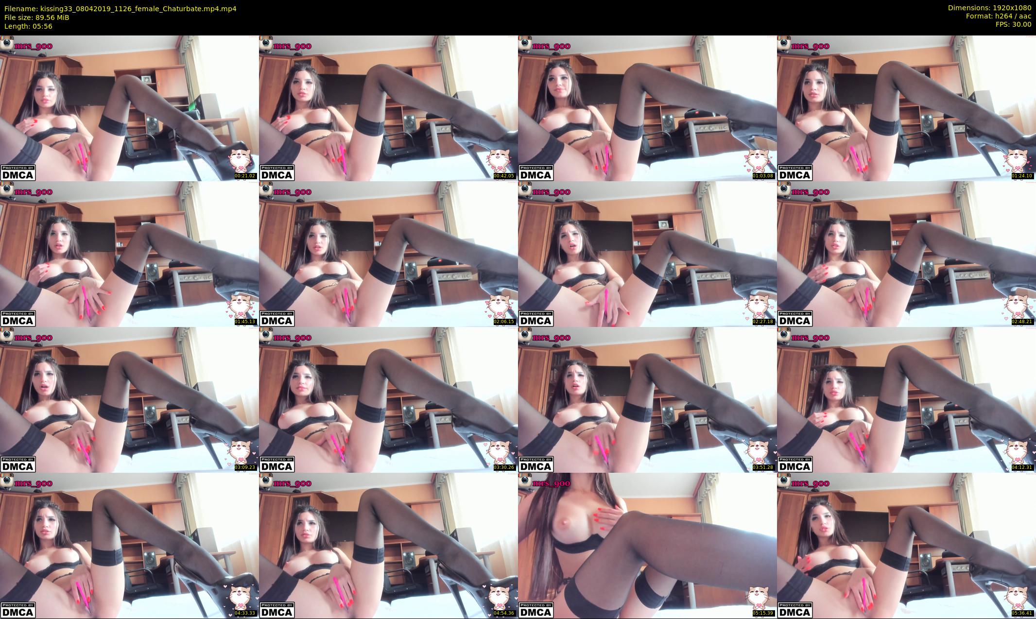 kissing33 — 6 minute Chaturbate female cam show recording, 1080p, Apr 8, 2019