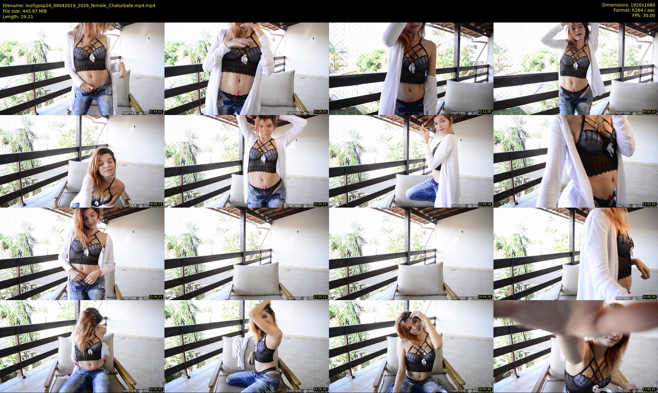 loollypop24 — 30 minute Chaturbate female cam show recording, 1080p, Apr 8, 2019