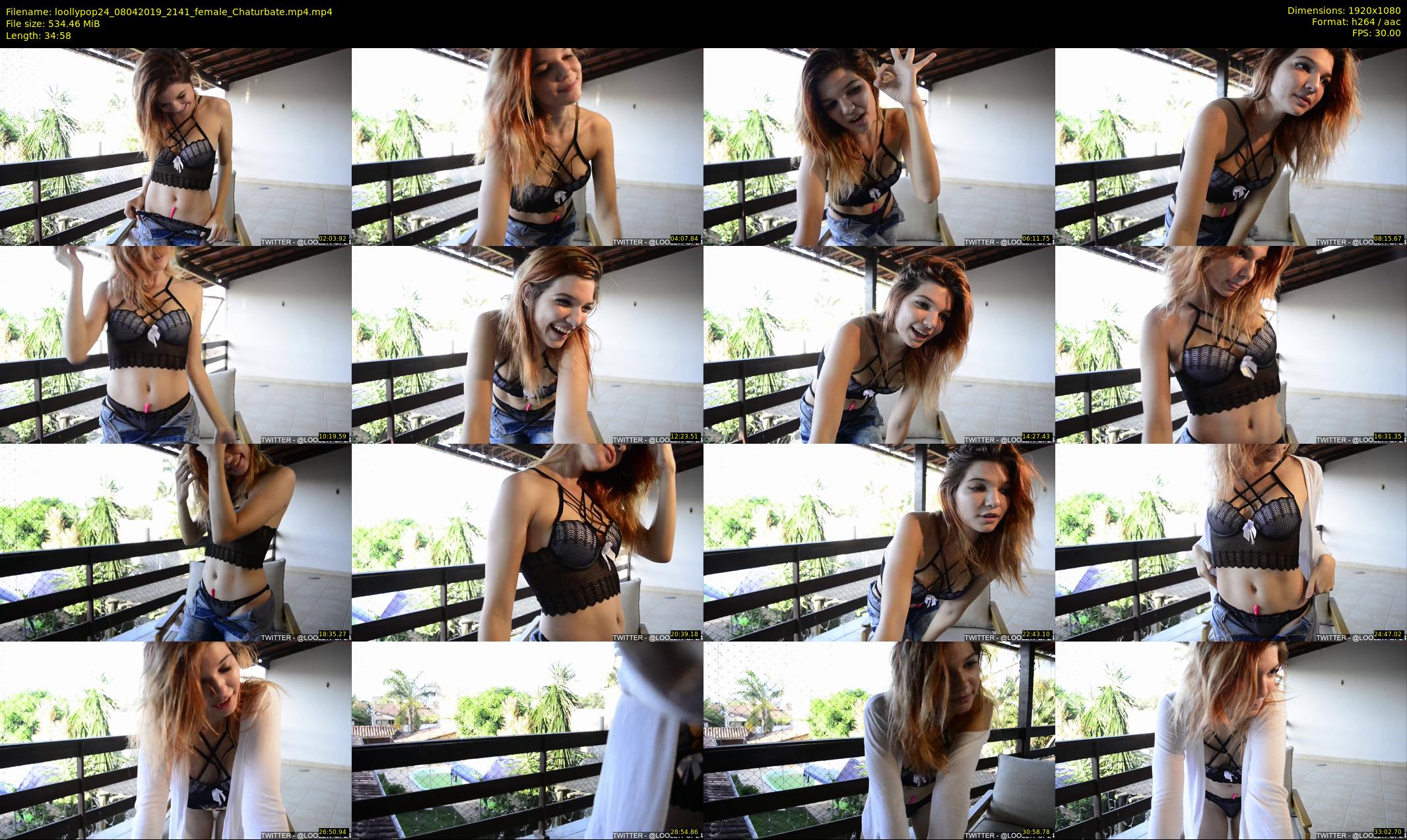 loollypop24 — 35 minute Chaturbate female cam show recording, 1080p, Apr 8, 2019
