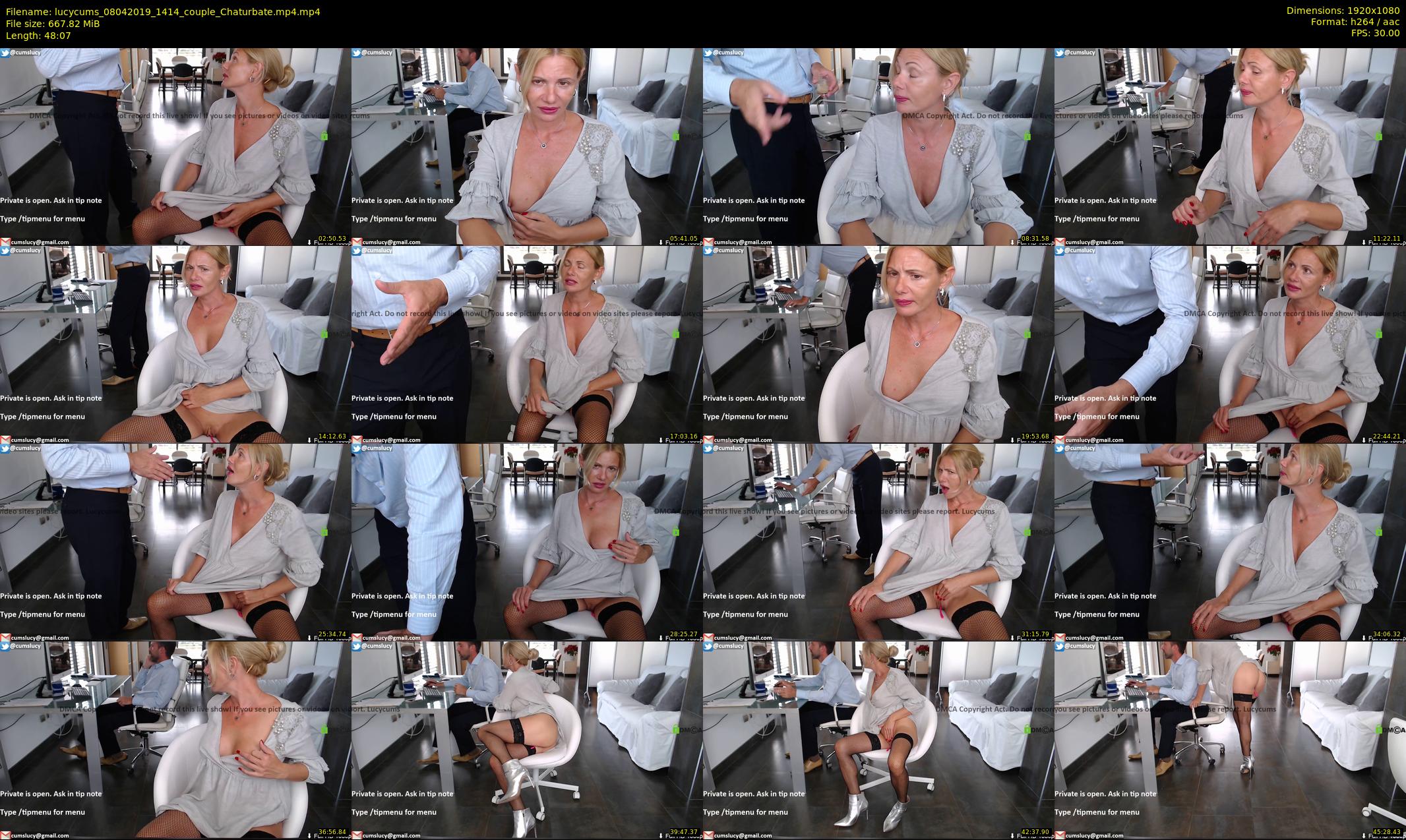 lucycums — 49 minute Chaturbate couple cam show recording, 1080p, Apr 8, 2019