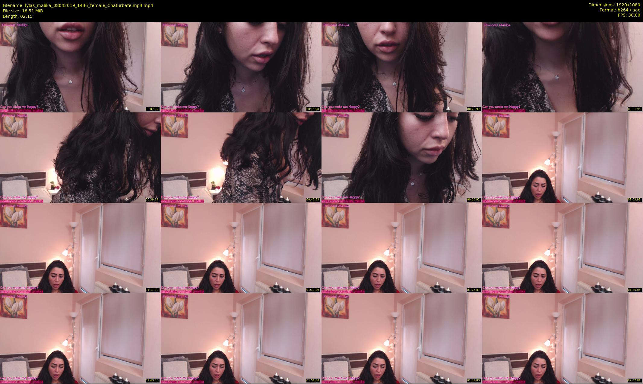 lylas_malika — 3 minute Chaturbate female cam show recording, 1080p, Apr 8, 2019