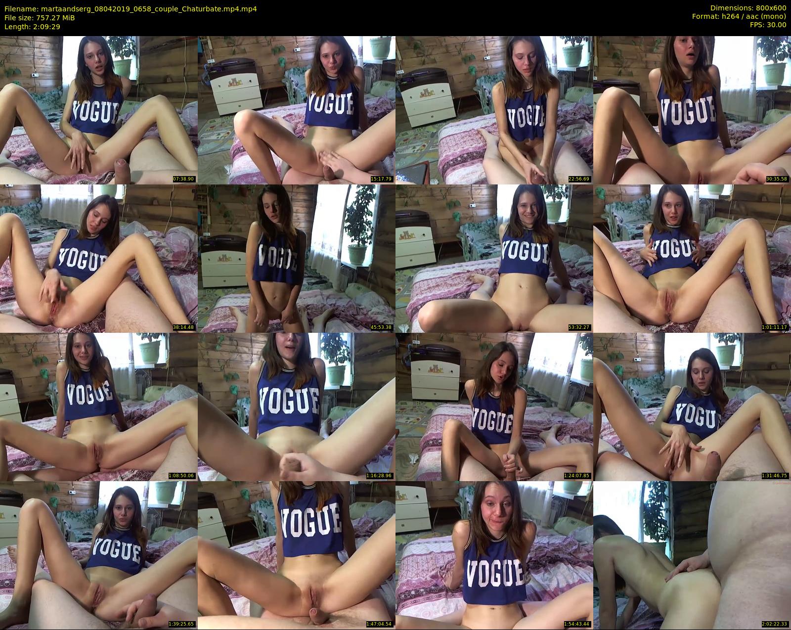 martaandserg — 130 minute Chaturbate female cam show recording, 480p, Apr 8, 2019