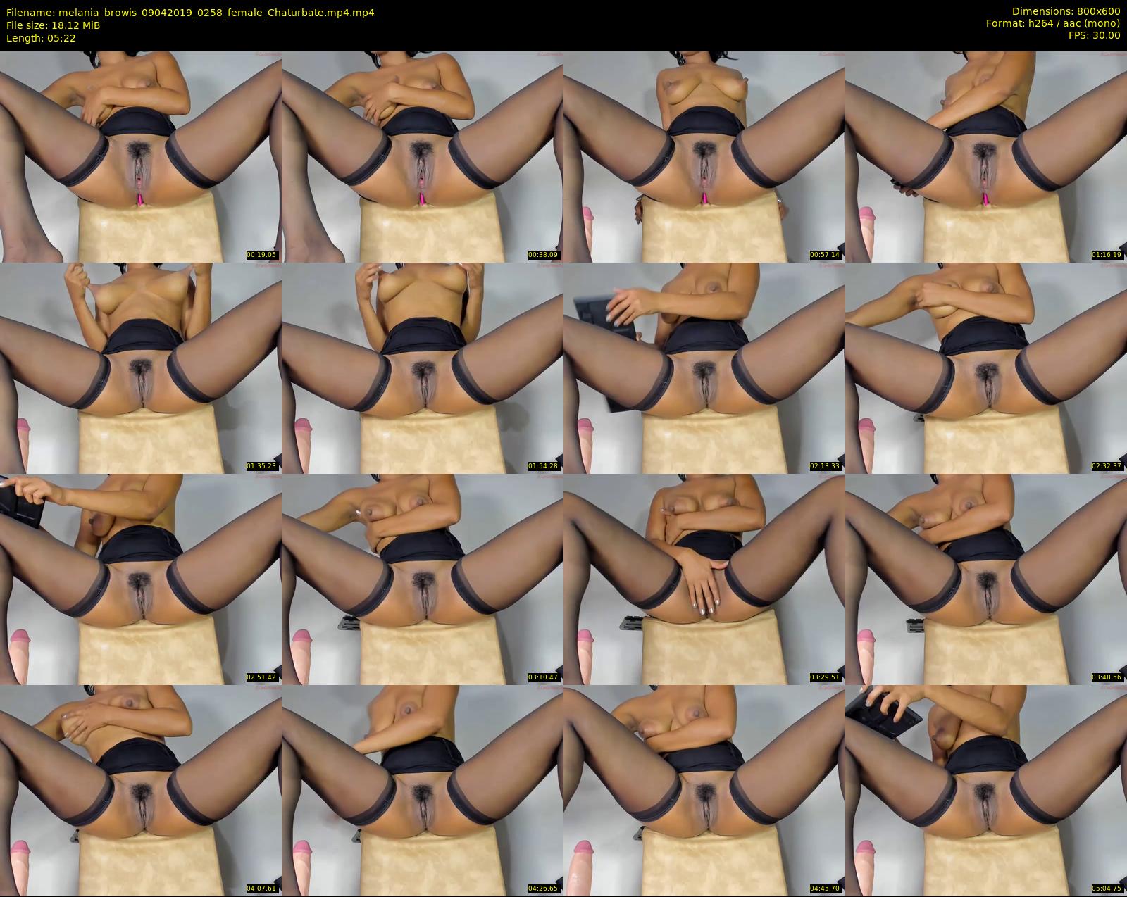 melania_browis — 6 minute Chaturbate female cam show recording, 480p, Apr 9, 2019