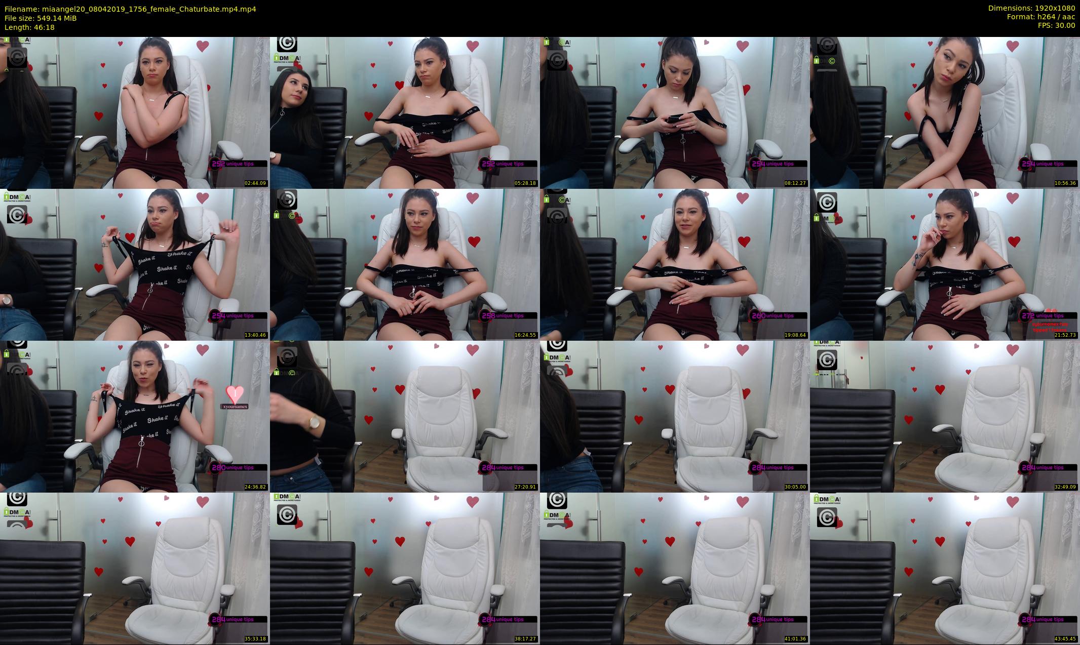 miaangel20 — 47 minute Chaturbate female cam show recording, 1080p, Apr 8, 2019