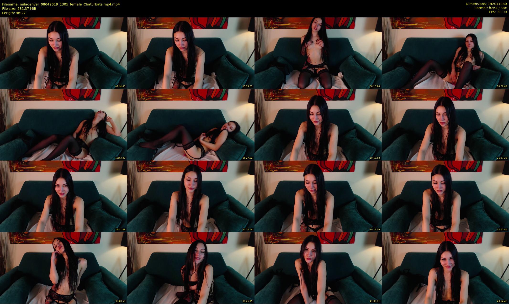 miladenver — 47 minute Chaturbate female cam show recording, 1080p, Apr 8, 2019