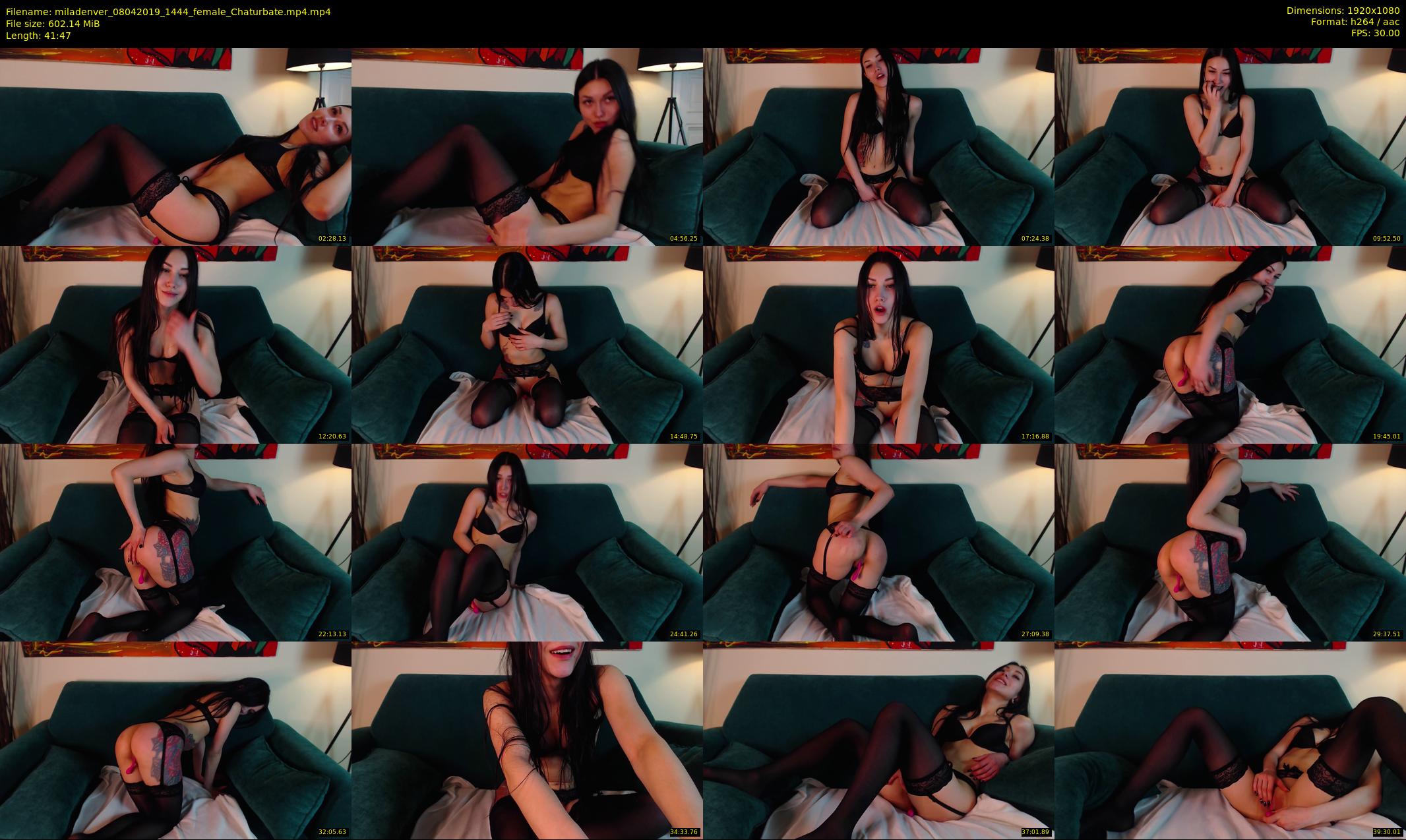 miladenver — 42 minute Chaturbate female cam show recording, 1080p, Apr 8, 2019