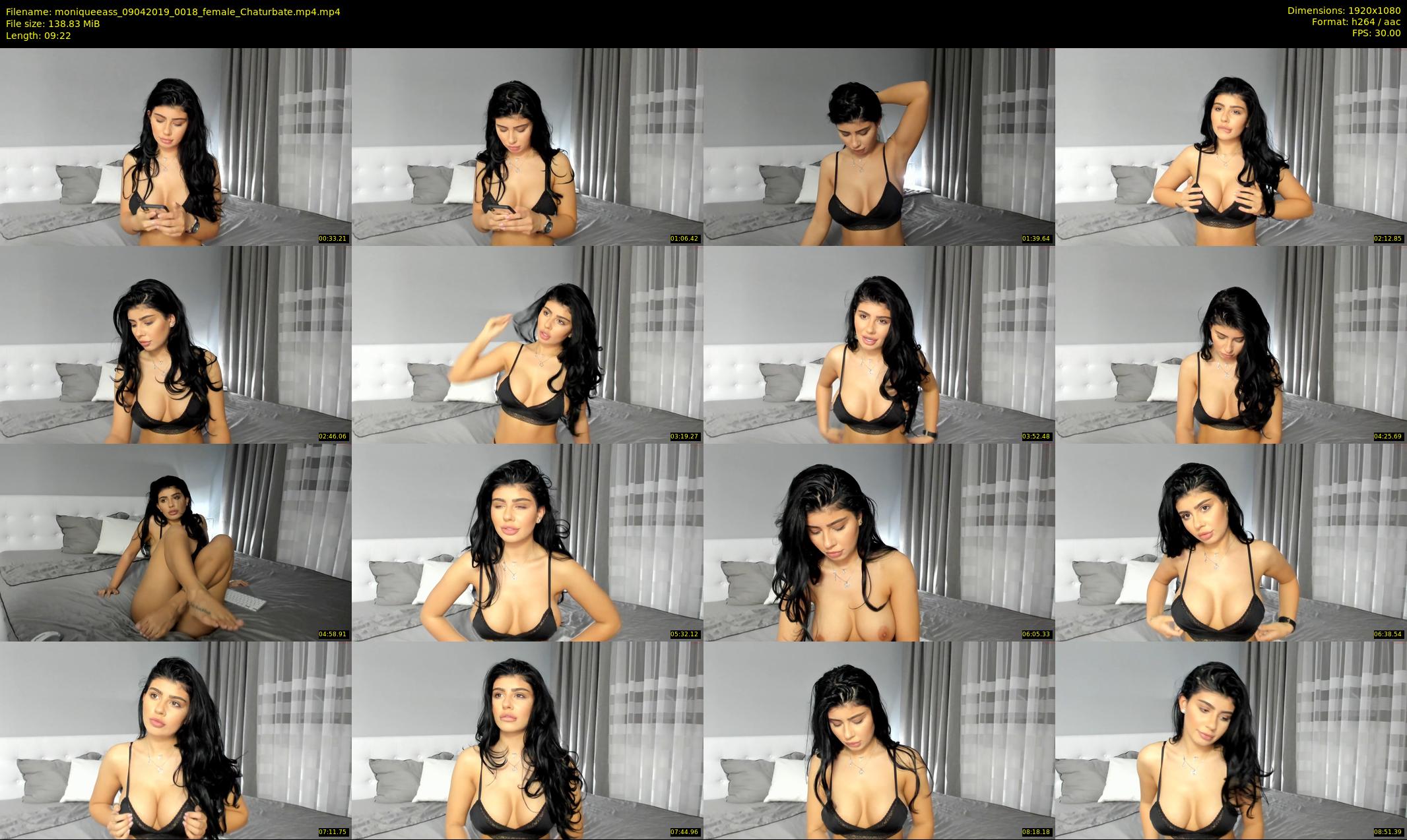 moniqueeass — 10 minute Chaturbate female cam show recording, 1080p, Apr 9, 2019