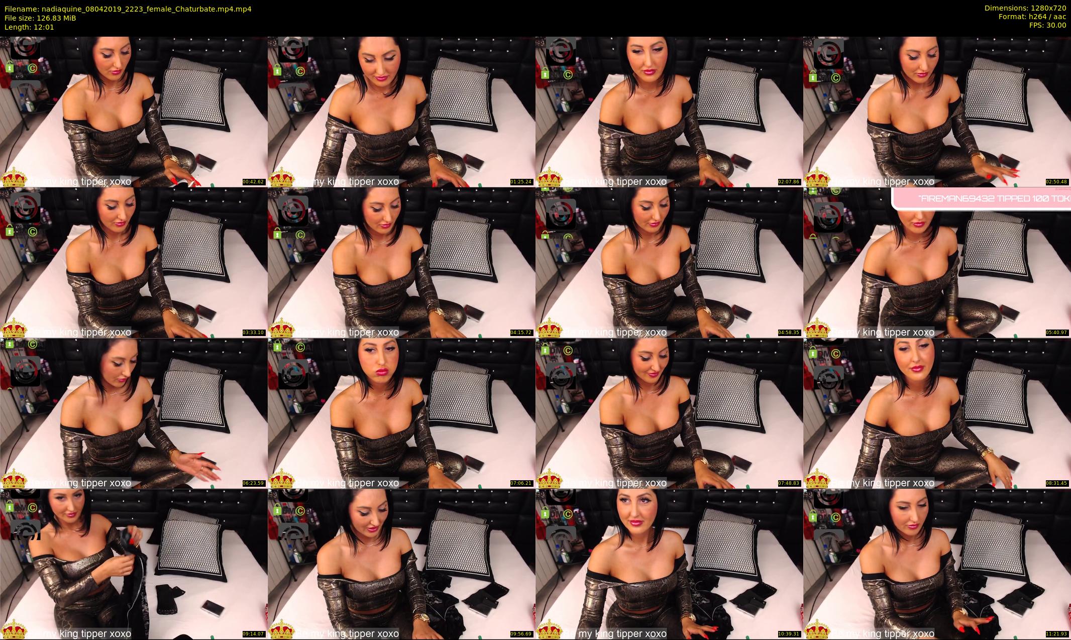nadiaquine — 13 minute Chaturbate female cam show recording, 720p, Apr 8, 2019