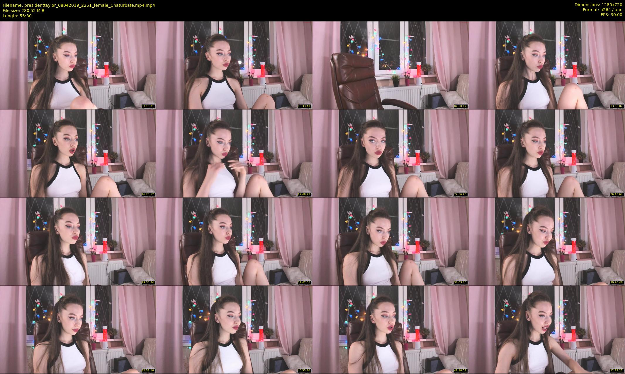 presidenttaylor — 56 minute Chaturbate female cam show recording, 720p, Apr 8, 2019