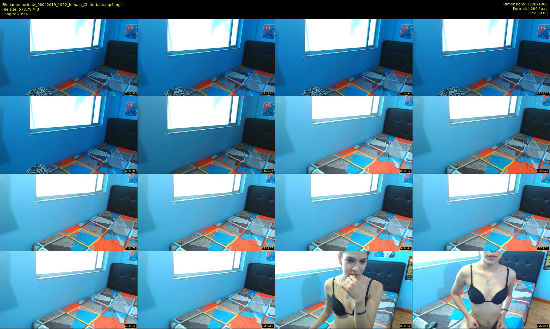 rosiehw — 41 minute Chaturbate couple cam show recording, 1080p, Apr 8, 2019