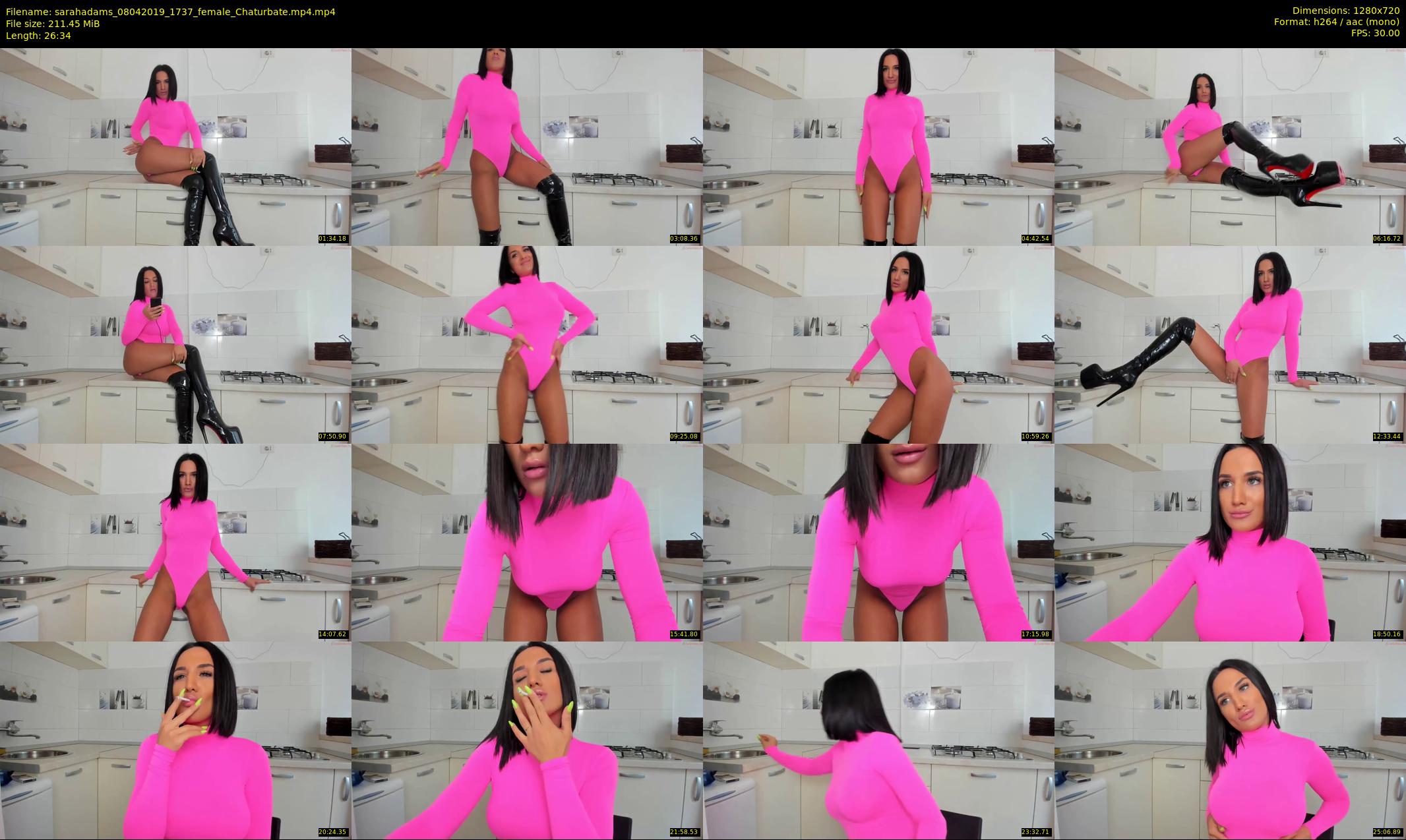 sarahadams — 27 minute Chaturbate female cam show recording, 720p, Apr 8, 2019