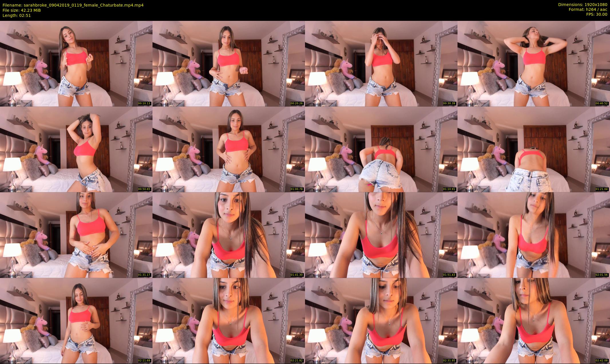 sarahbroke — 3 minute Chaturbate female cam show recording, 1080p, Apr 9, 2019