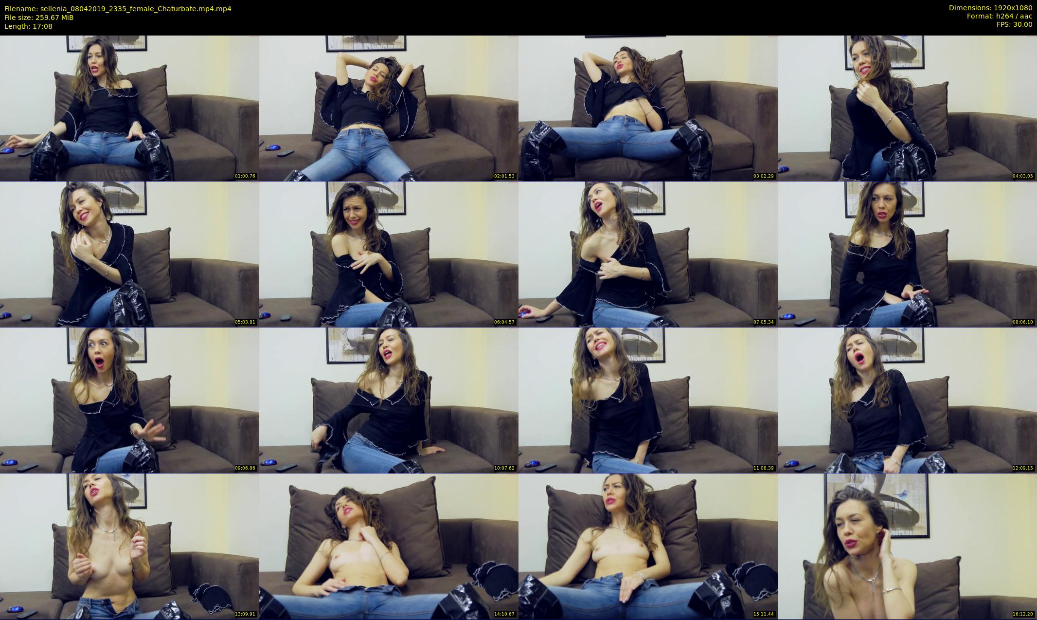 sellenia — 18 minute Chaturbate female cam show recording, 1080p, Apr 8, 2019