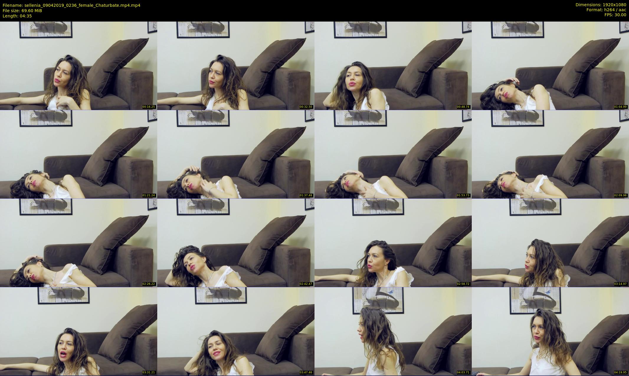 sellenia — 5 minute Chaturbate female cam show recording, 1080p, Apr 9, 2019