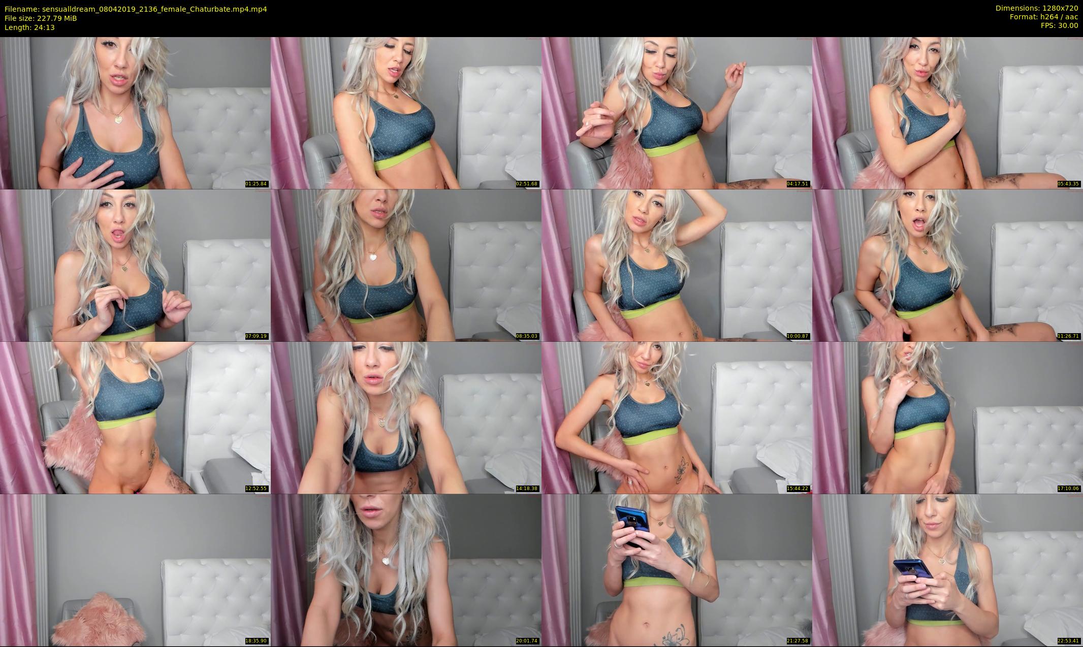 sensualldream — 25 minute Chaturbate female cam show recording, 720p, Apr 8, 2019