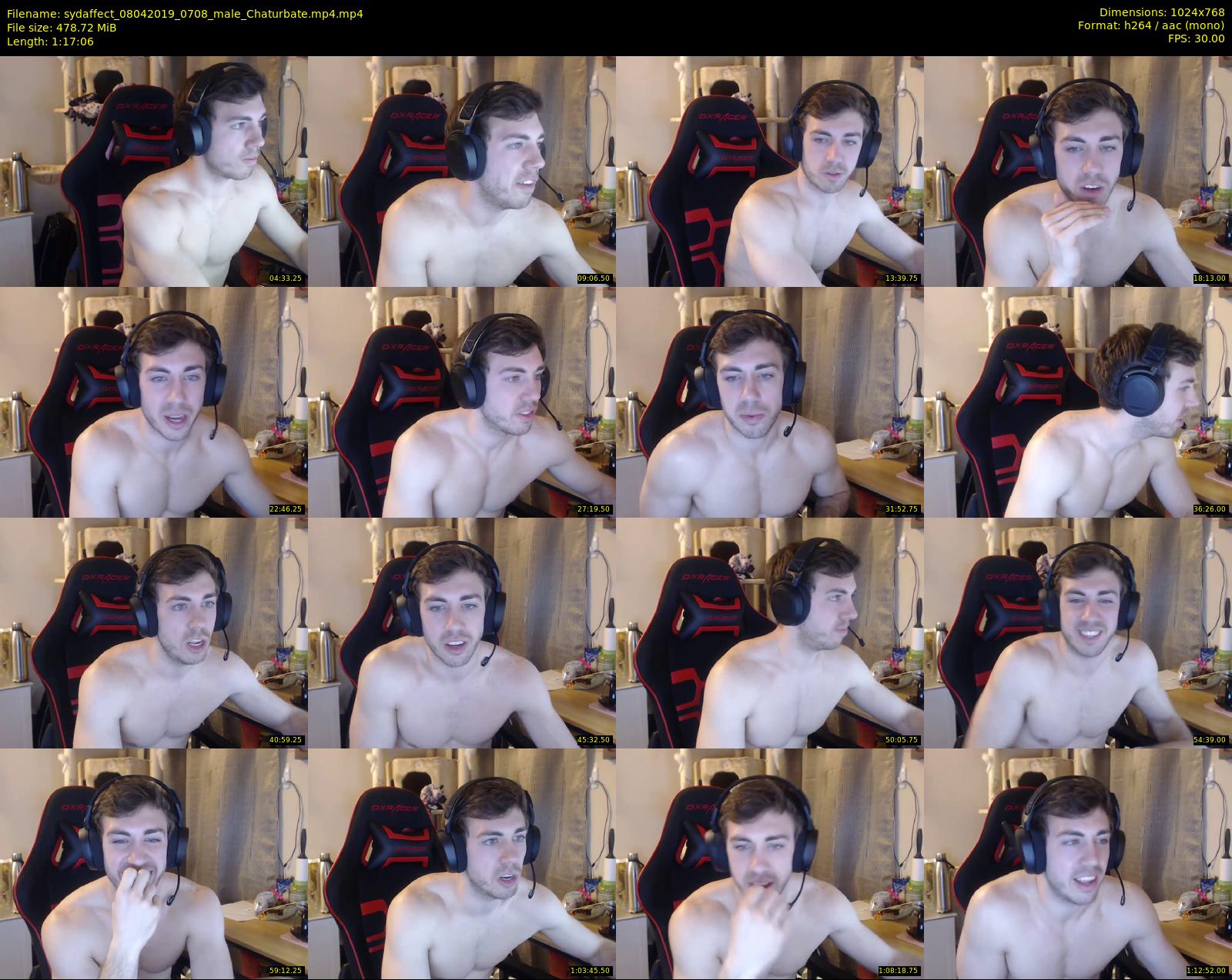 sydaffect — 78 minute Chaturbate male cam show recording, 720p, Apr 8, 2019