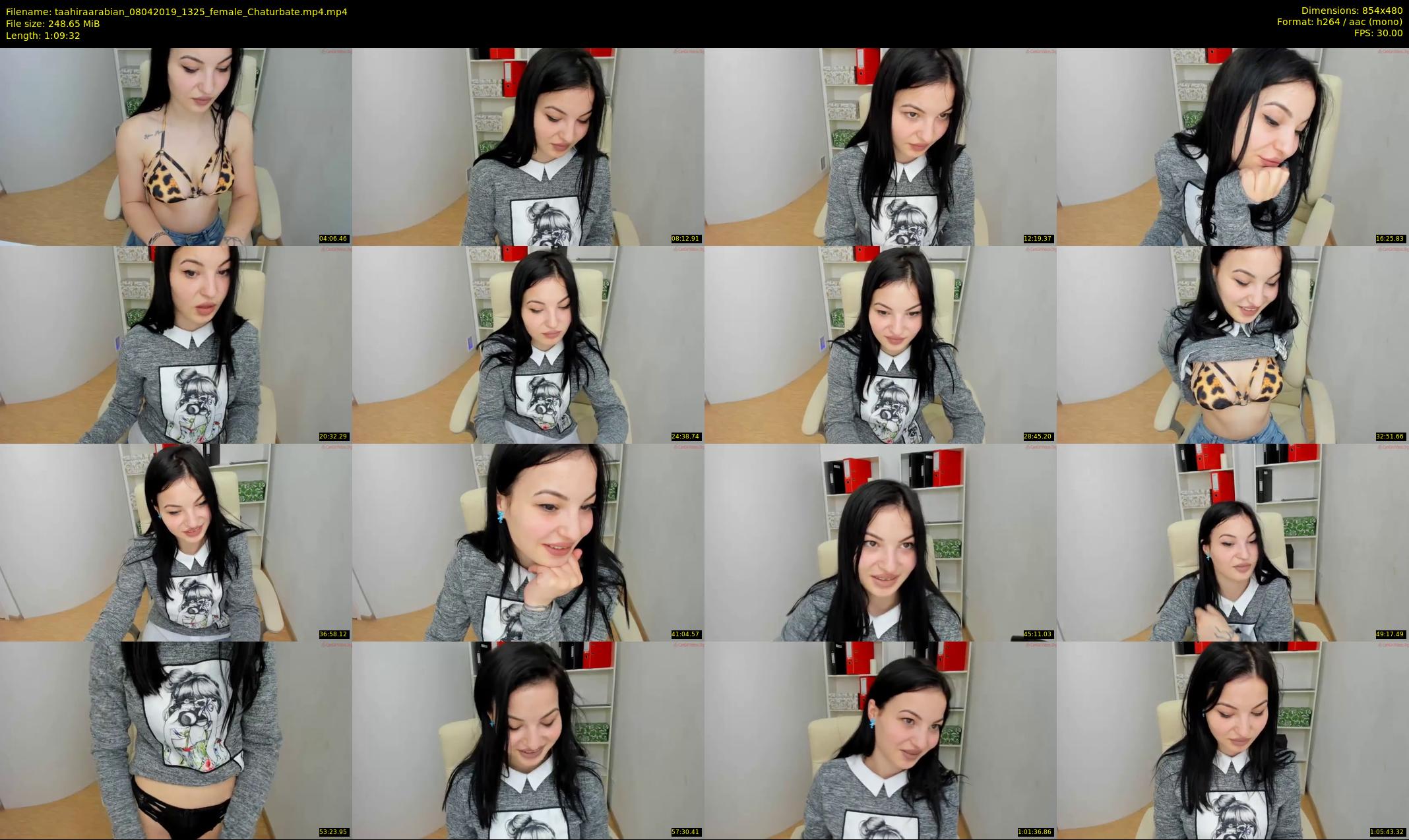 taahiraarabian — 70 minute Chaturbate female cam show recording, 480p, Apr 8, 2019