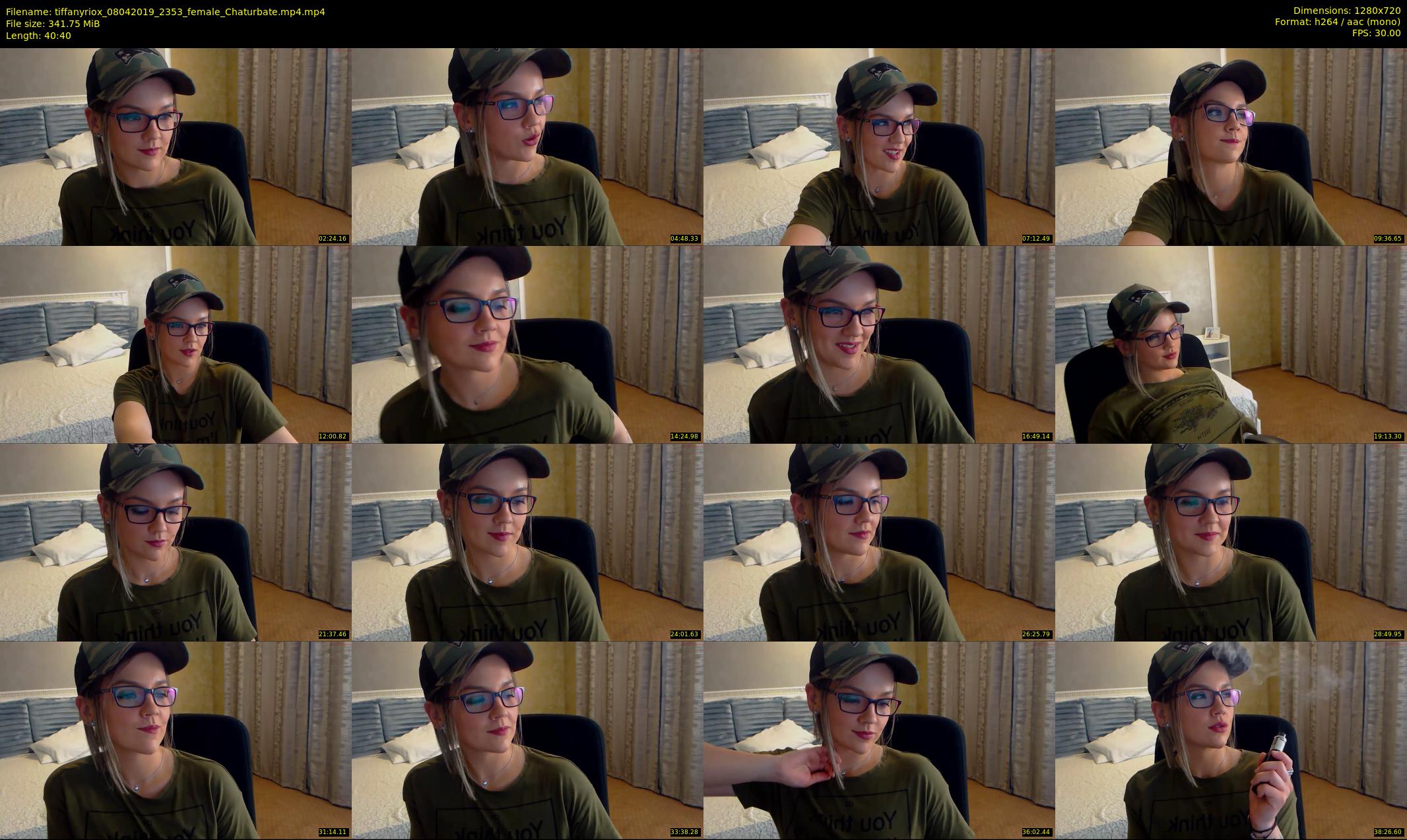 tiffanyriox — 41 minute Chaturbate female cam show recording, 720p, Apr 8, 2019
