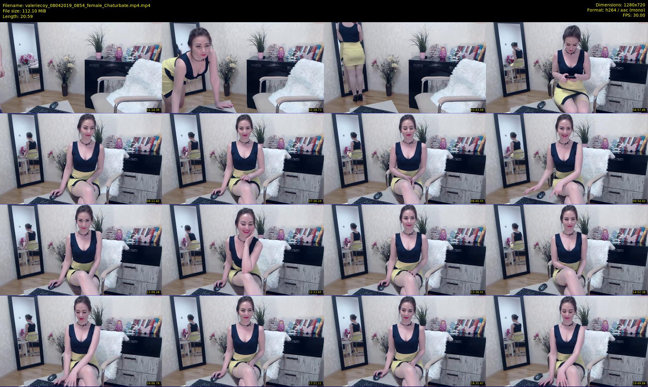 valeriecoy — 21 minute Chaturbate female cam show recording, 720p, Apr 8, 2019