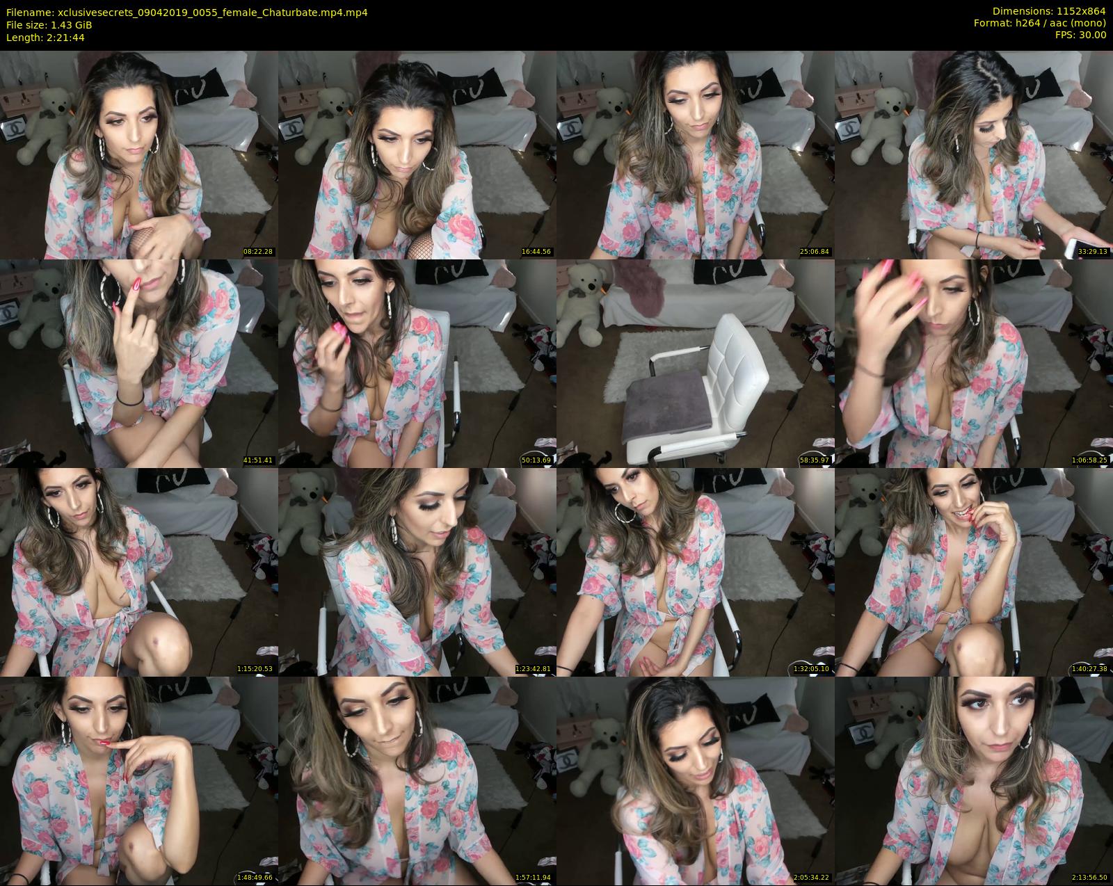 xclusivesecrets — 142 minute Chaturbate female cam show recording, 720p, Apr 9, 2019
