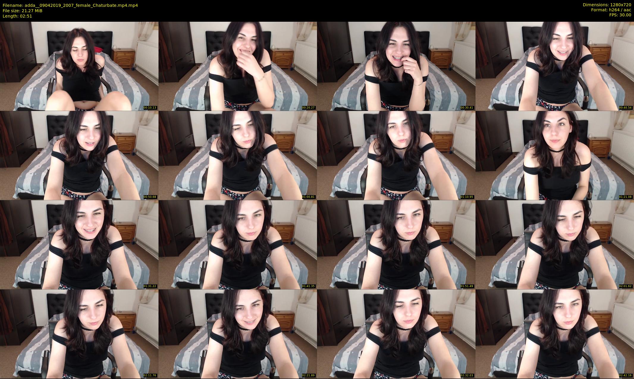 adda_ — 3 minute Chaturbate female cam show recording, 720p, Apr 9, 2019