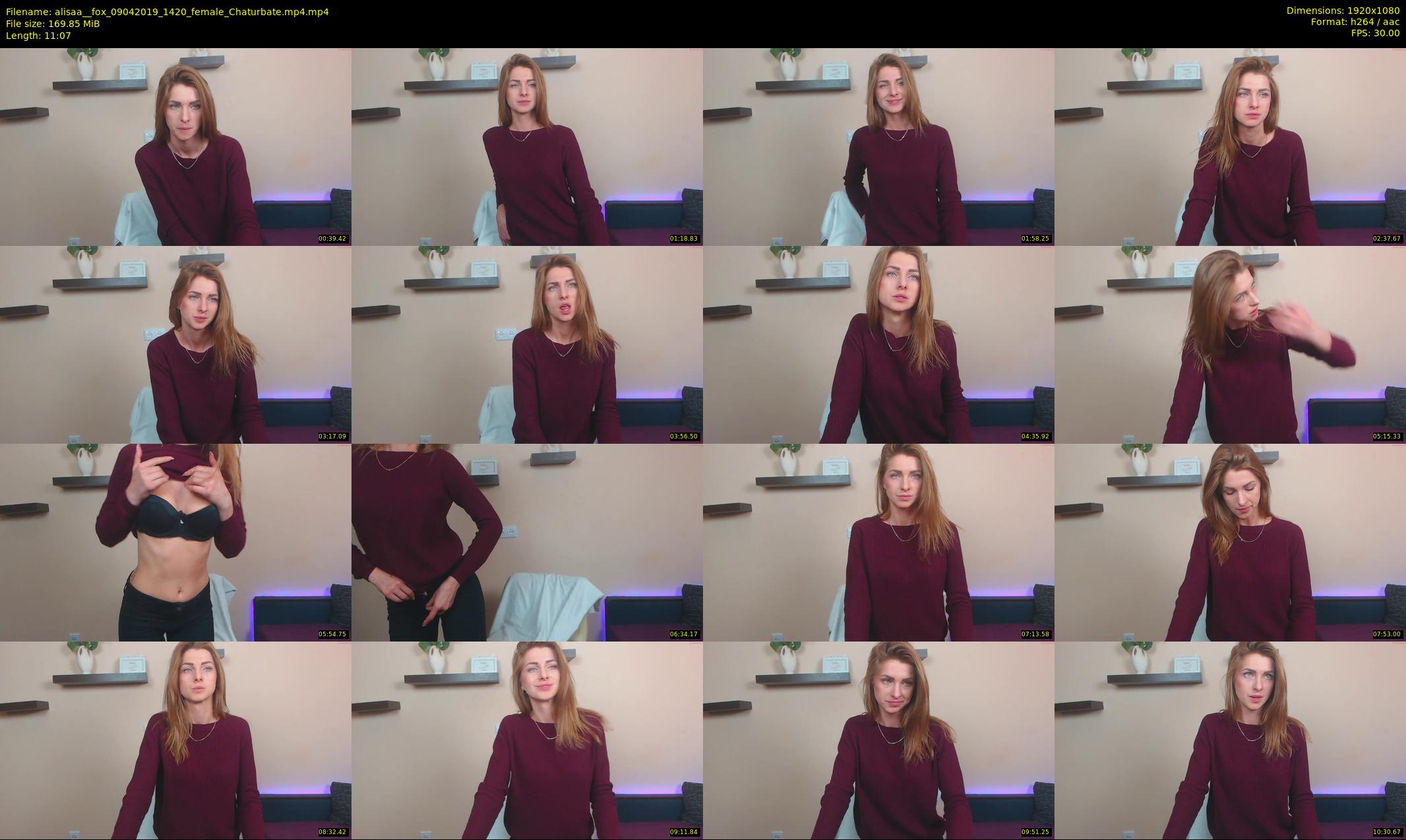 alisaa__fox — 12 minute Chaturbate female cam show recording, 1080p, Apr 9, 2019