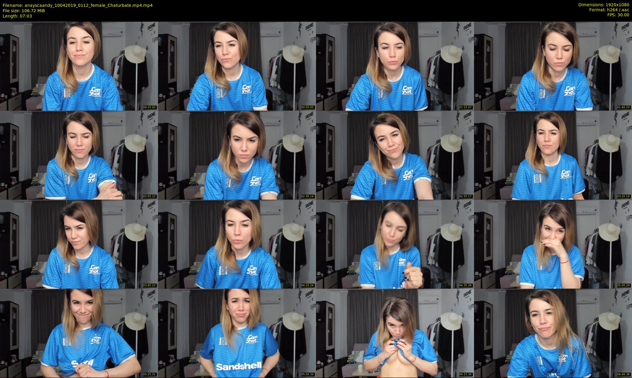 anayscaandy — 8 minute Chaturbate female cam show recording, 1080p, Apr 10, 2019