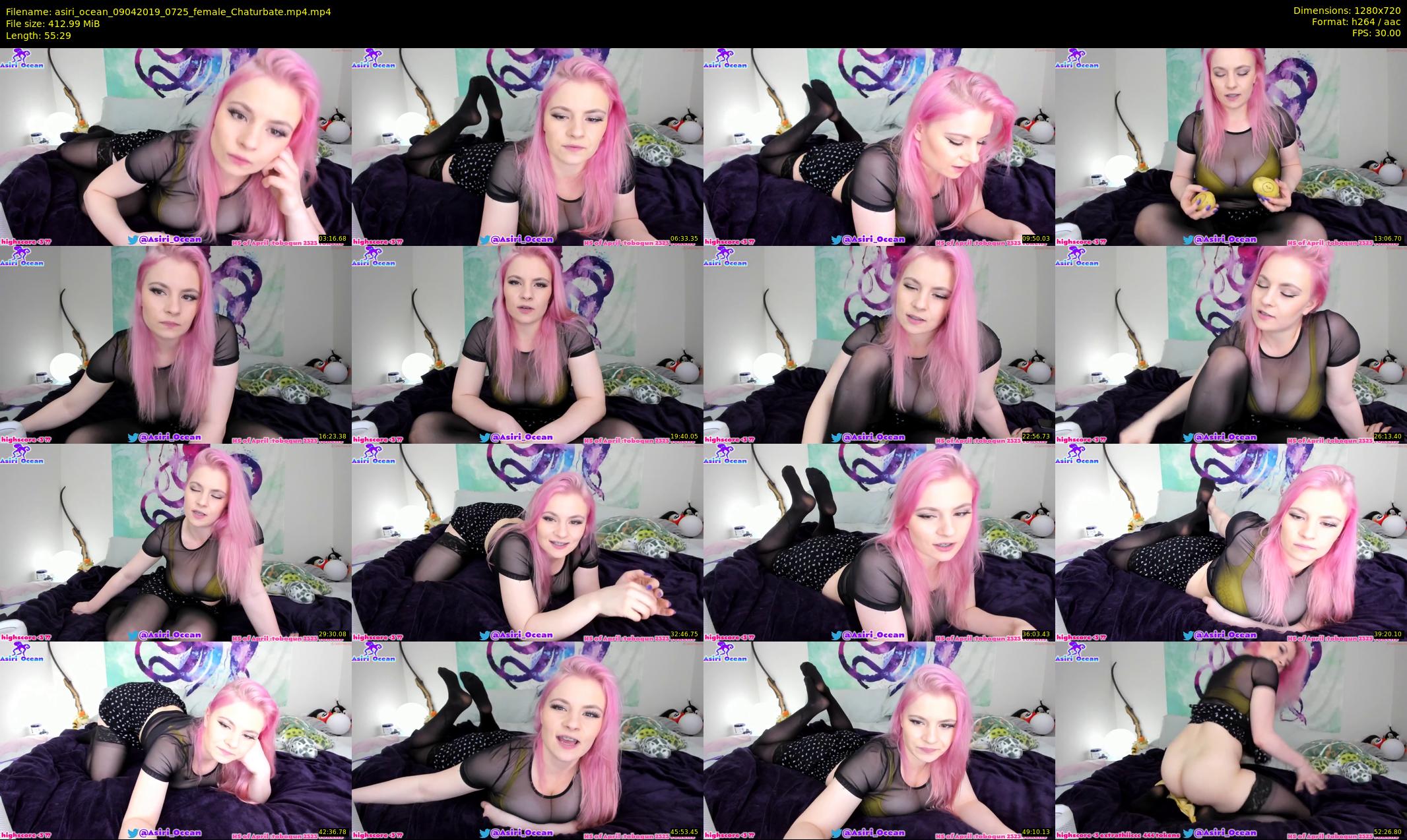 asiri_ocean — 56 minute Chaturbate female cam show recording, 720p, Apr 9, 2019