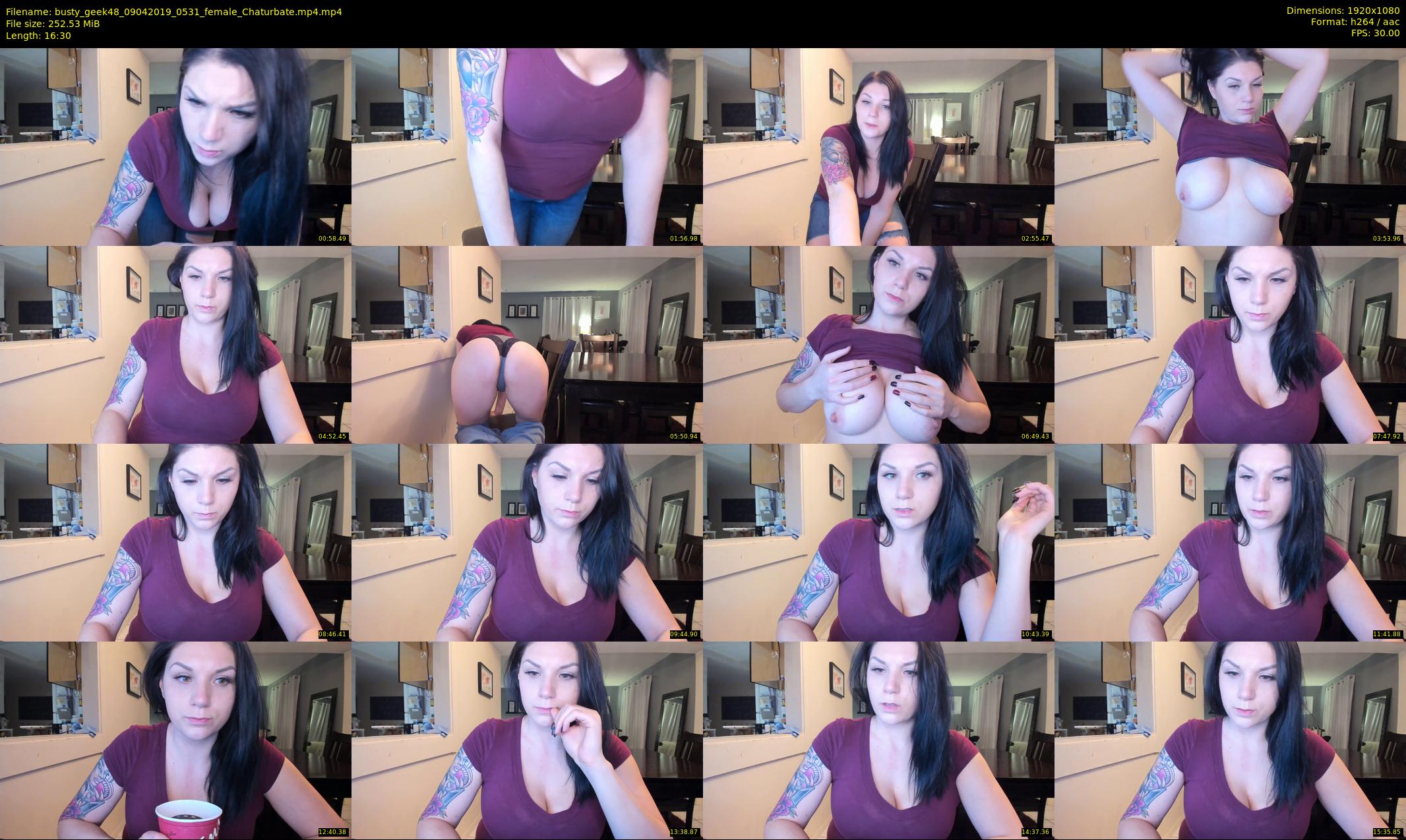 busty_geek48 — 17 minute Chaturbate female cam show recording, 1080p, Apr 9, 2019