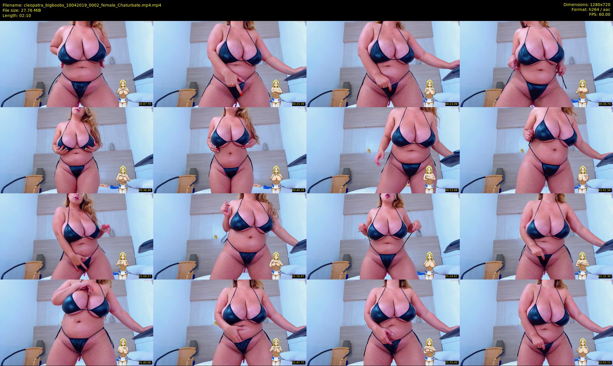 cleopatra_bigboobs — 3 minute Chaturbate female cam show recording, 720p, Apr 10, 2019