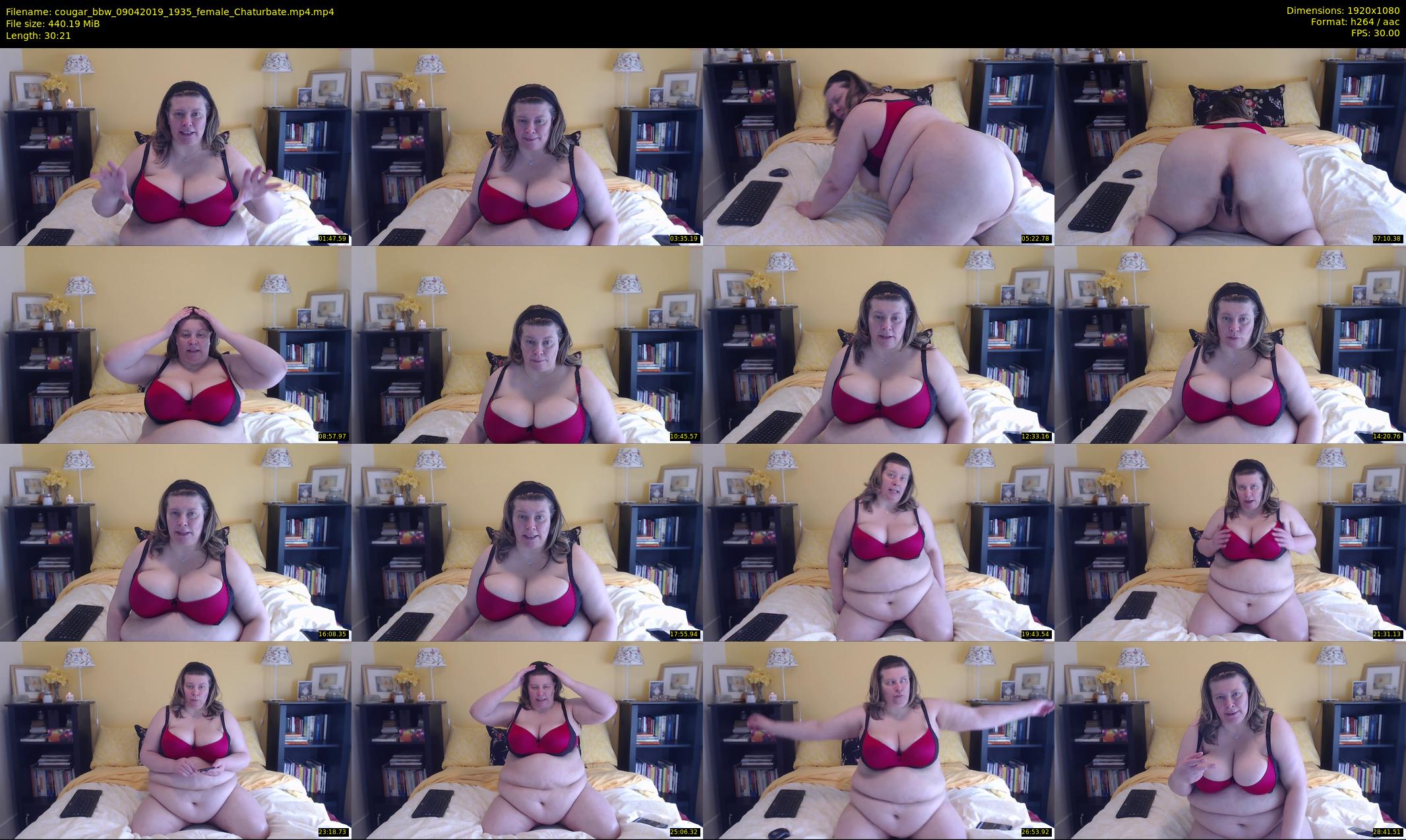cougar_bbw — 31 minute Chaturbate female cam show recording, 1080p, Apr 9, 2019