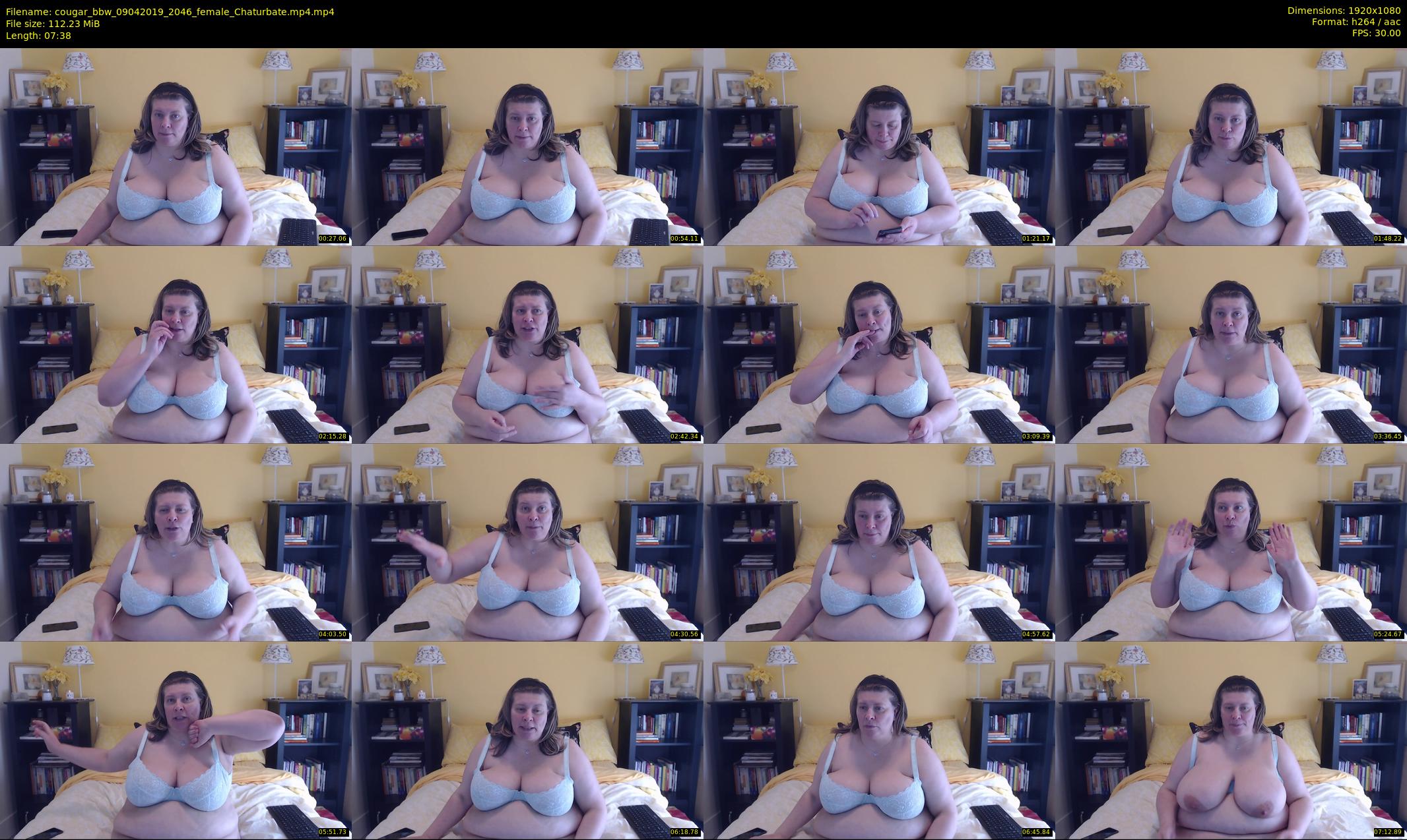 cougar_bbw — 8 minute Chaturbate female cam show recording, 1080p, Apr 9, 2019