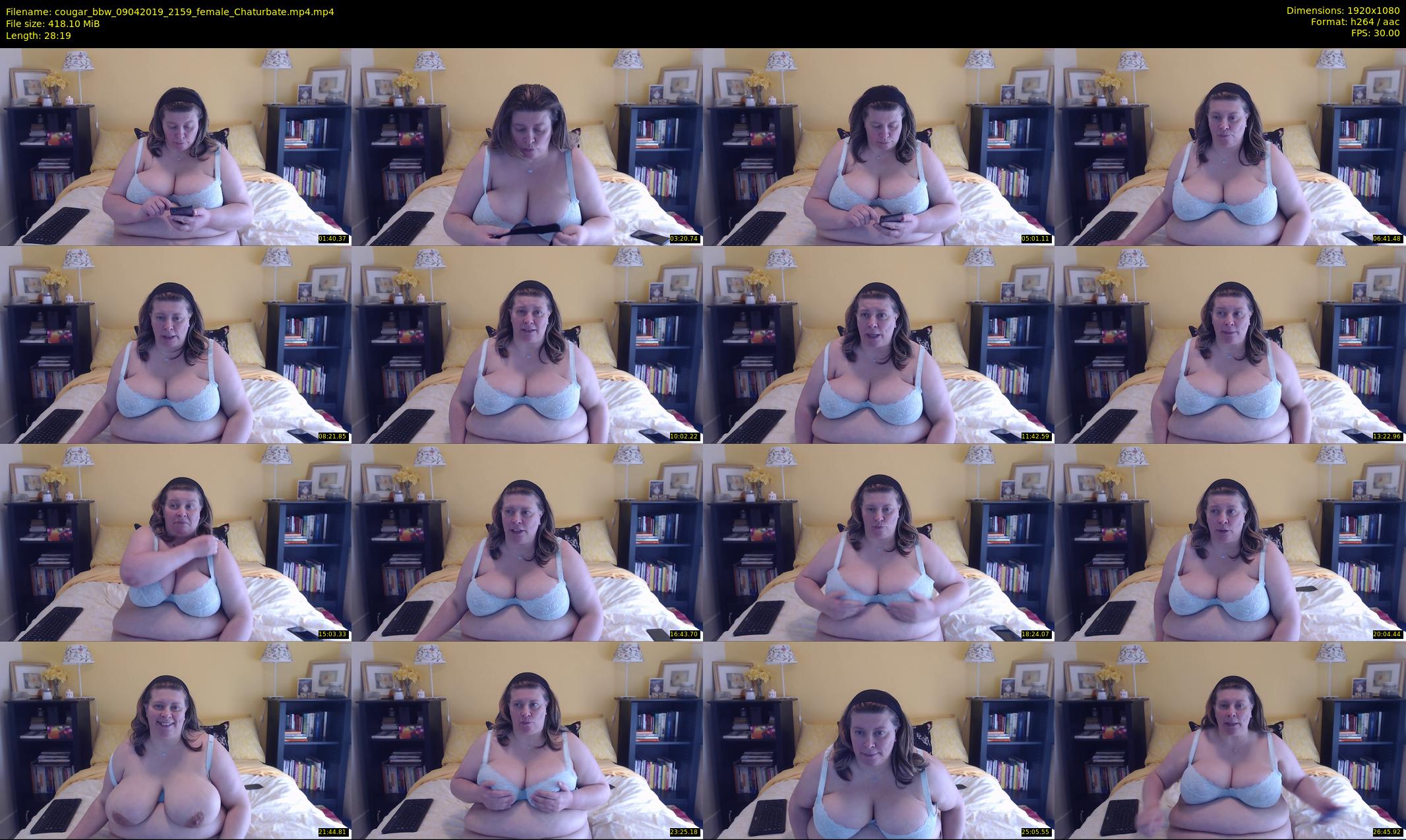 cougar_bbw — 29 minute Chaturbate female cam show recording, 1080p, Apr 9, 2019