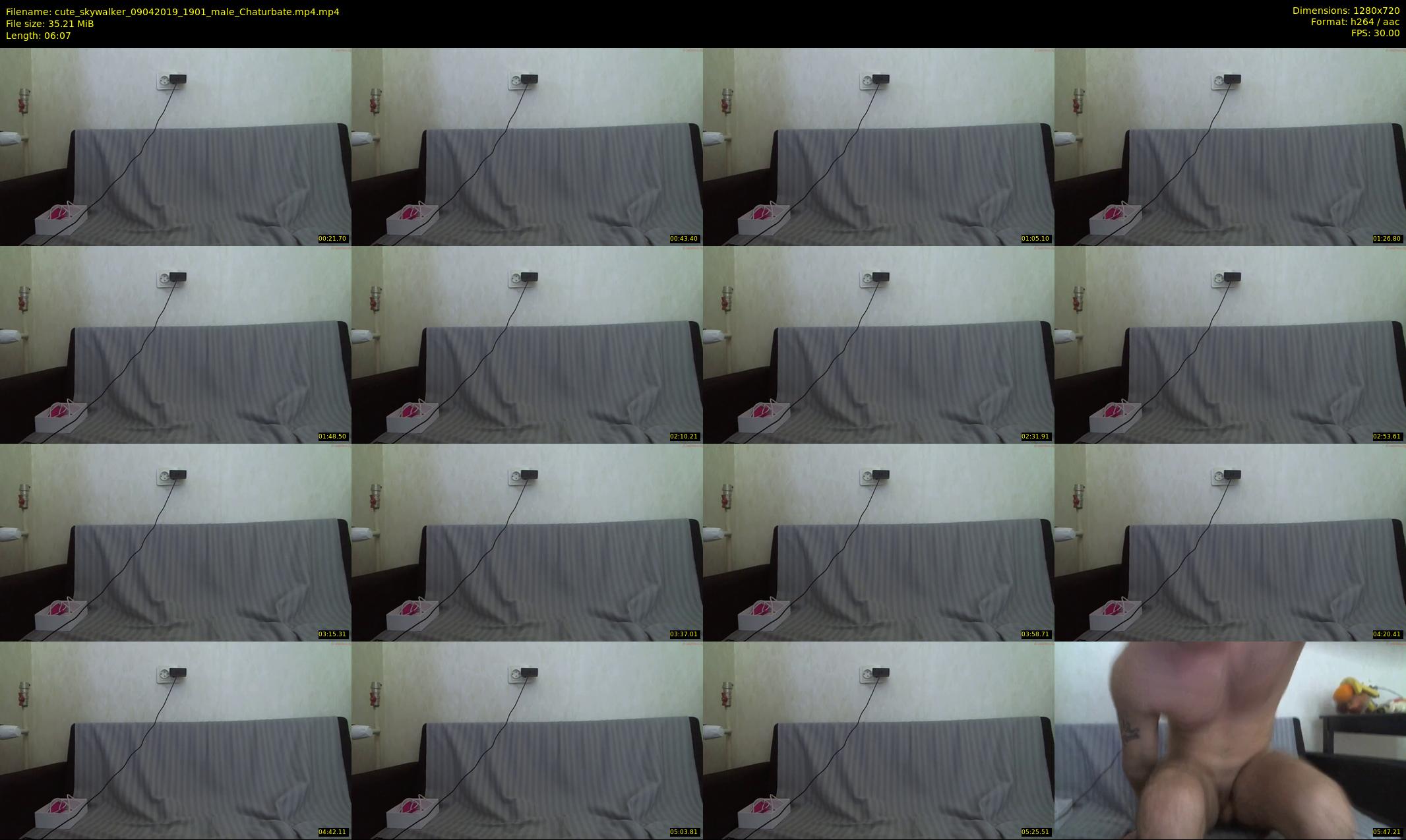 cute_skywalker — 7 minute Chaturbate male cam show recording, 720p, Apr 9, 2019