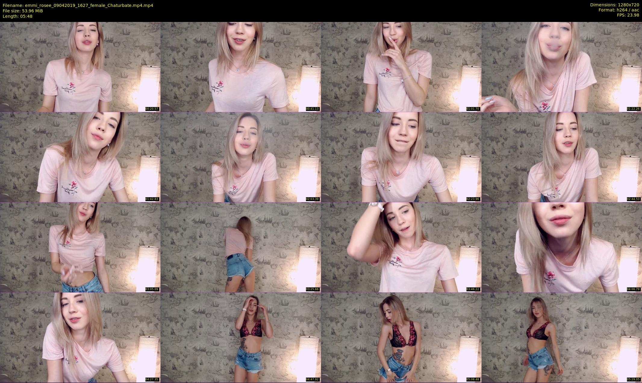 emmi_rosee — 6 minute Chaturbate female cam show recording, 720p, Apr 9, 2019