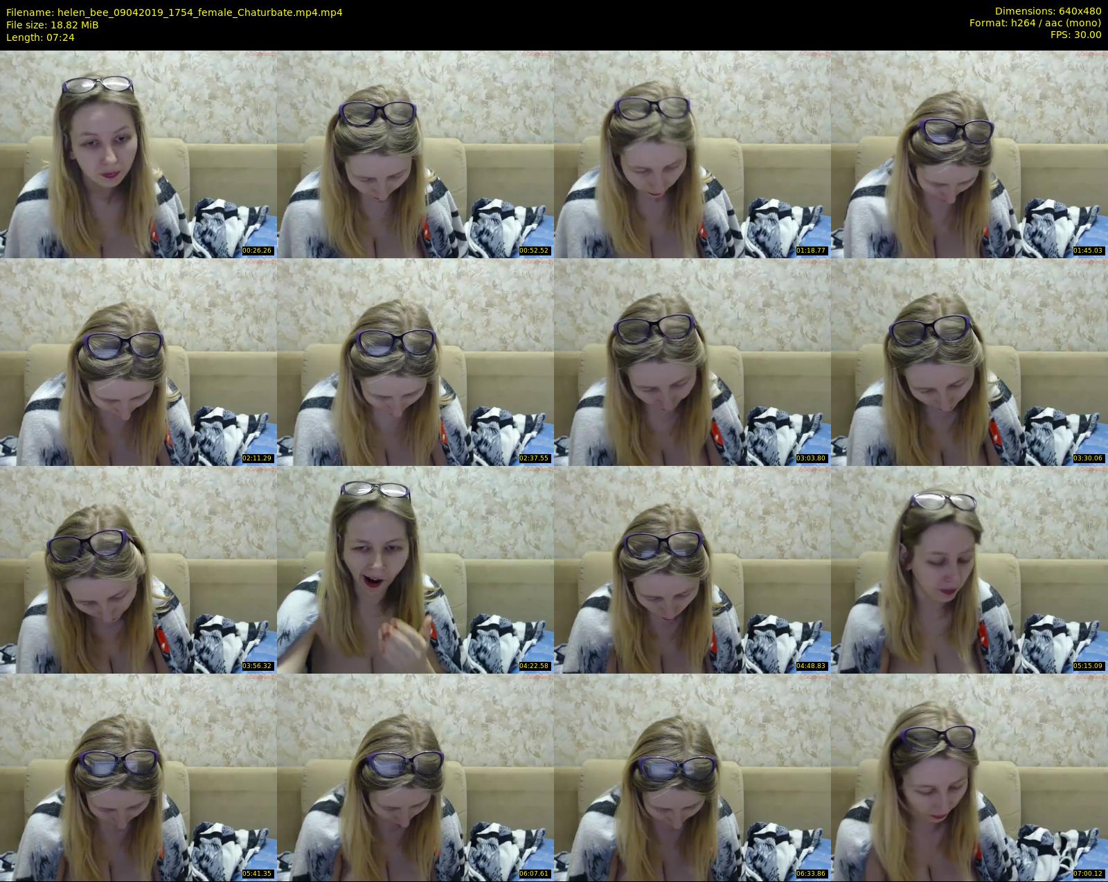 helen_bee — 8 minute Chaturbate female cam show recording, 480p, Apr 9, 2019