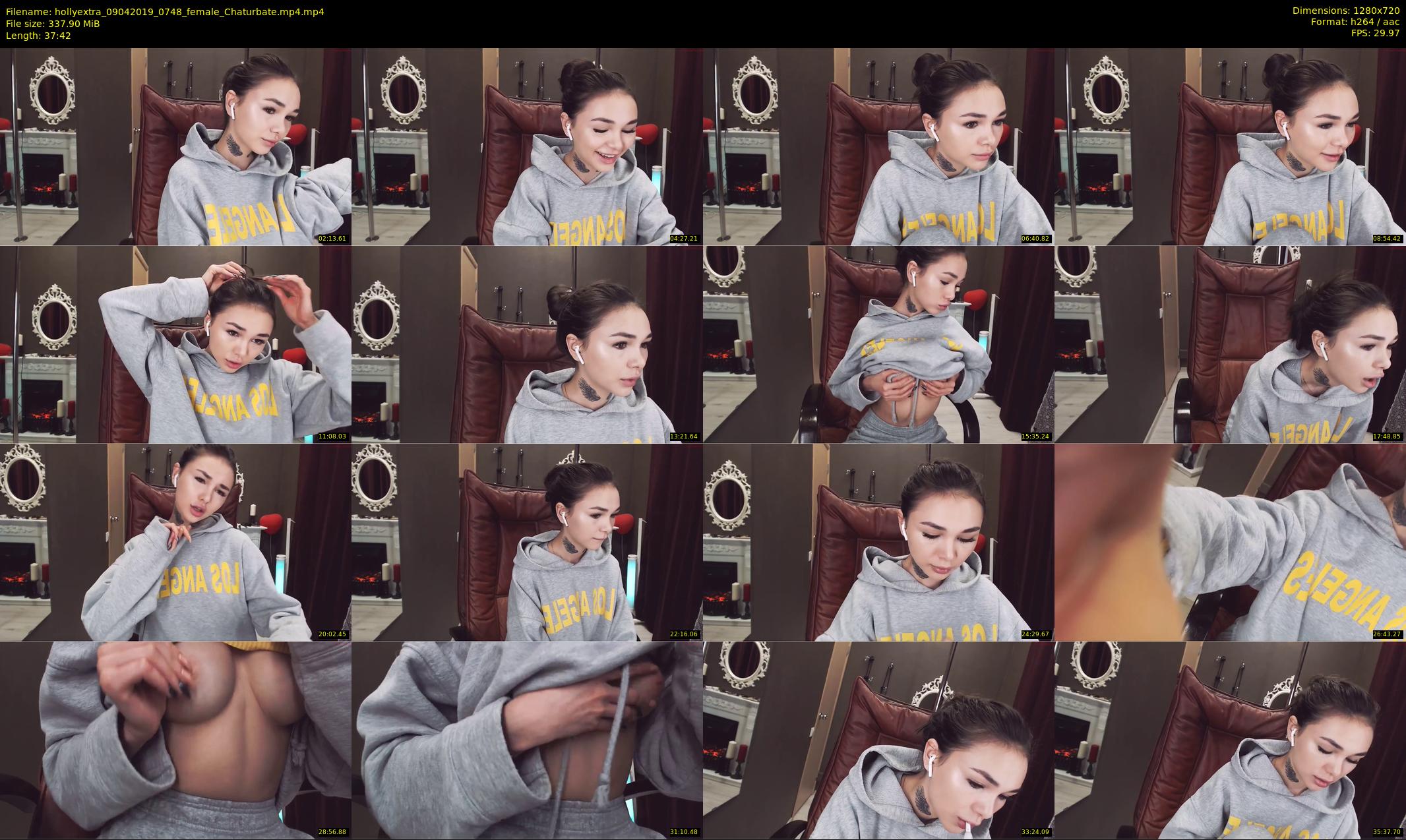 hollyextra — 38 minute Chaturbate female cam show recording, 720p, Apr 9, 2019