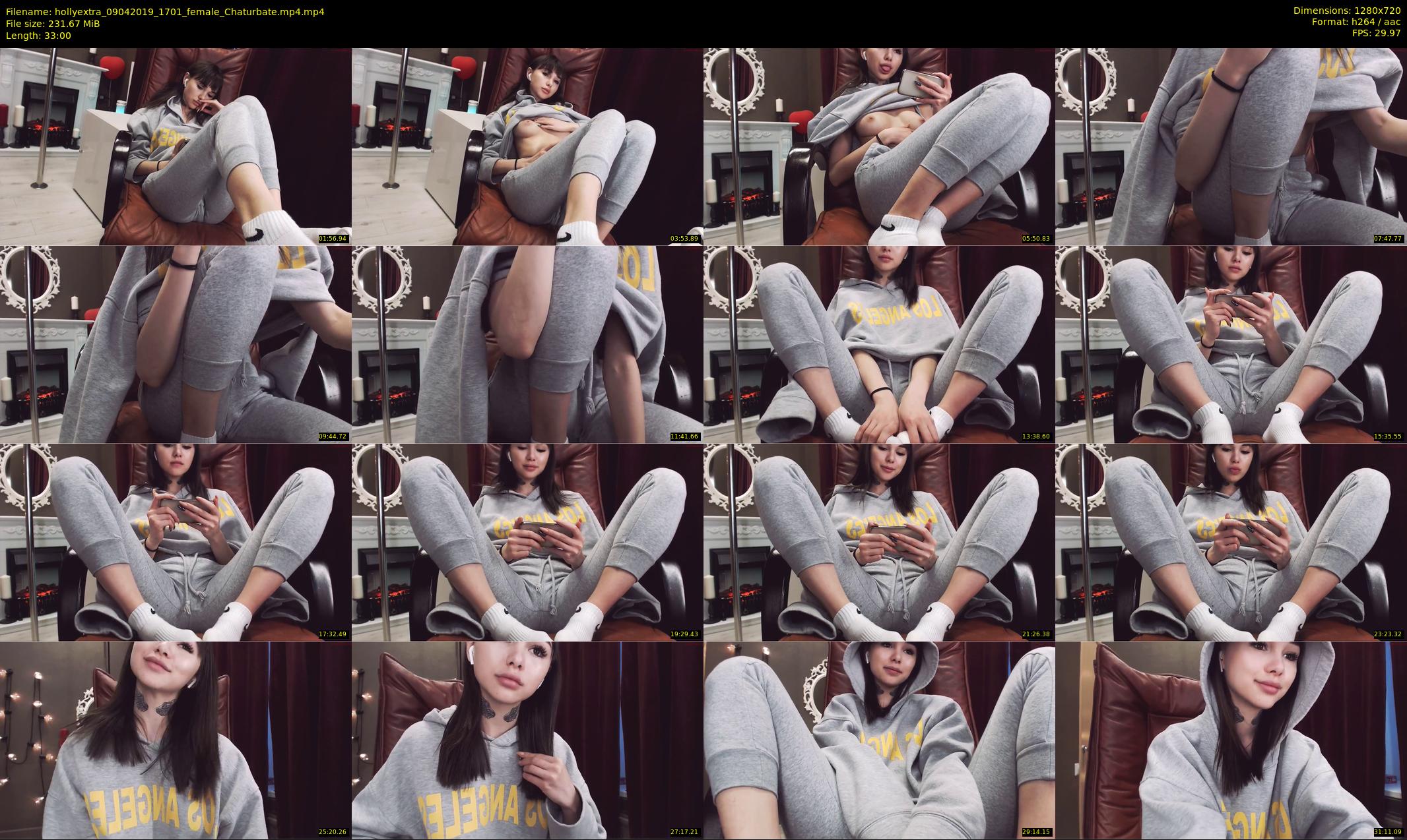 hollyextra — 33 minute Chaturbate female cam show recording, 720p, Apr 9, 2019