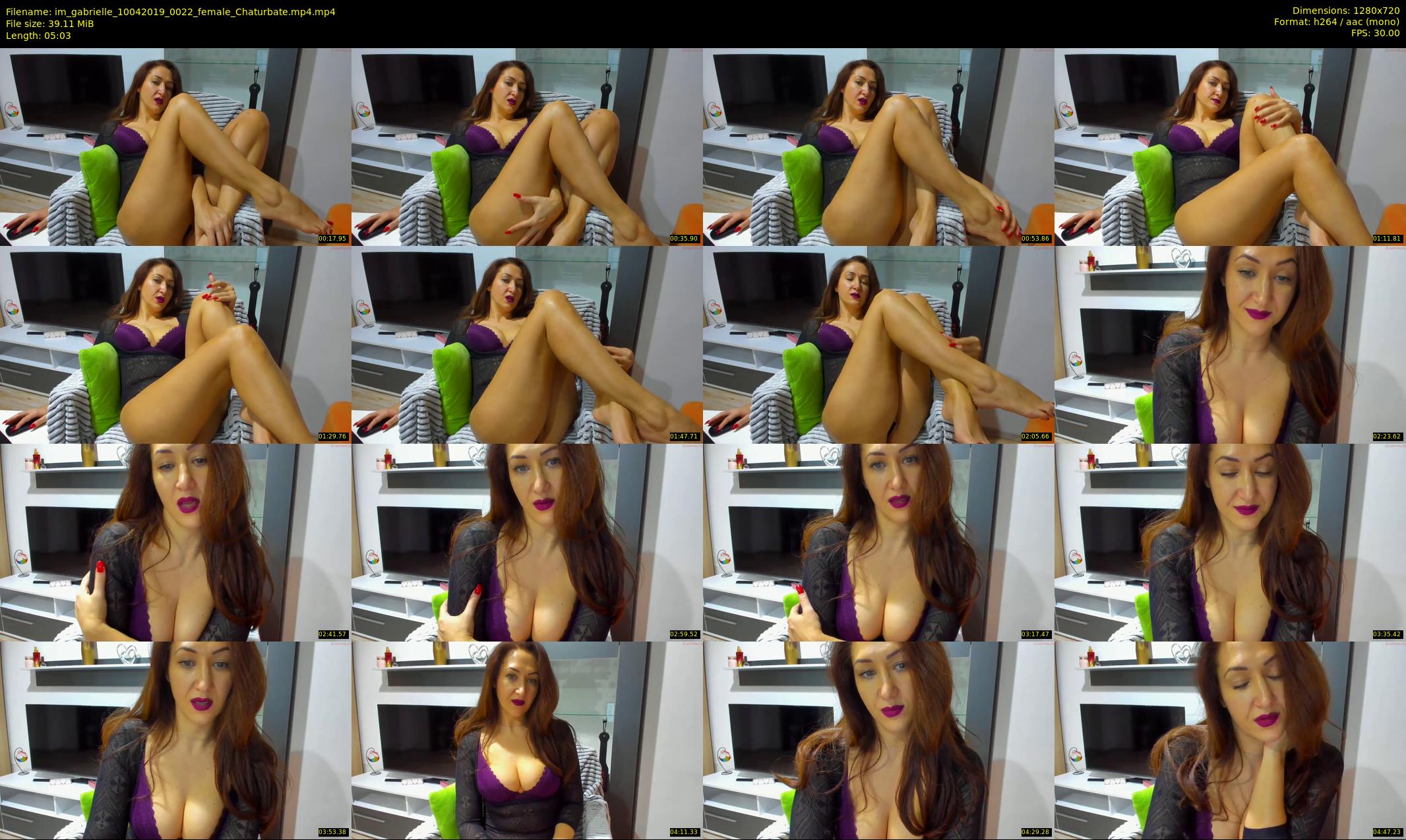 im_gabrielle — 6 minute Chaturbate female cam show recording, 720p, Apr 10, 2019