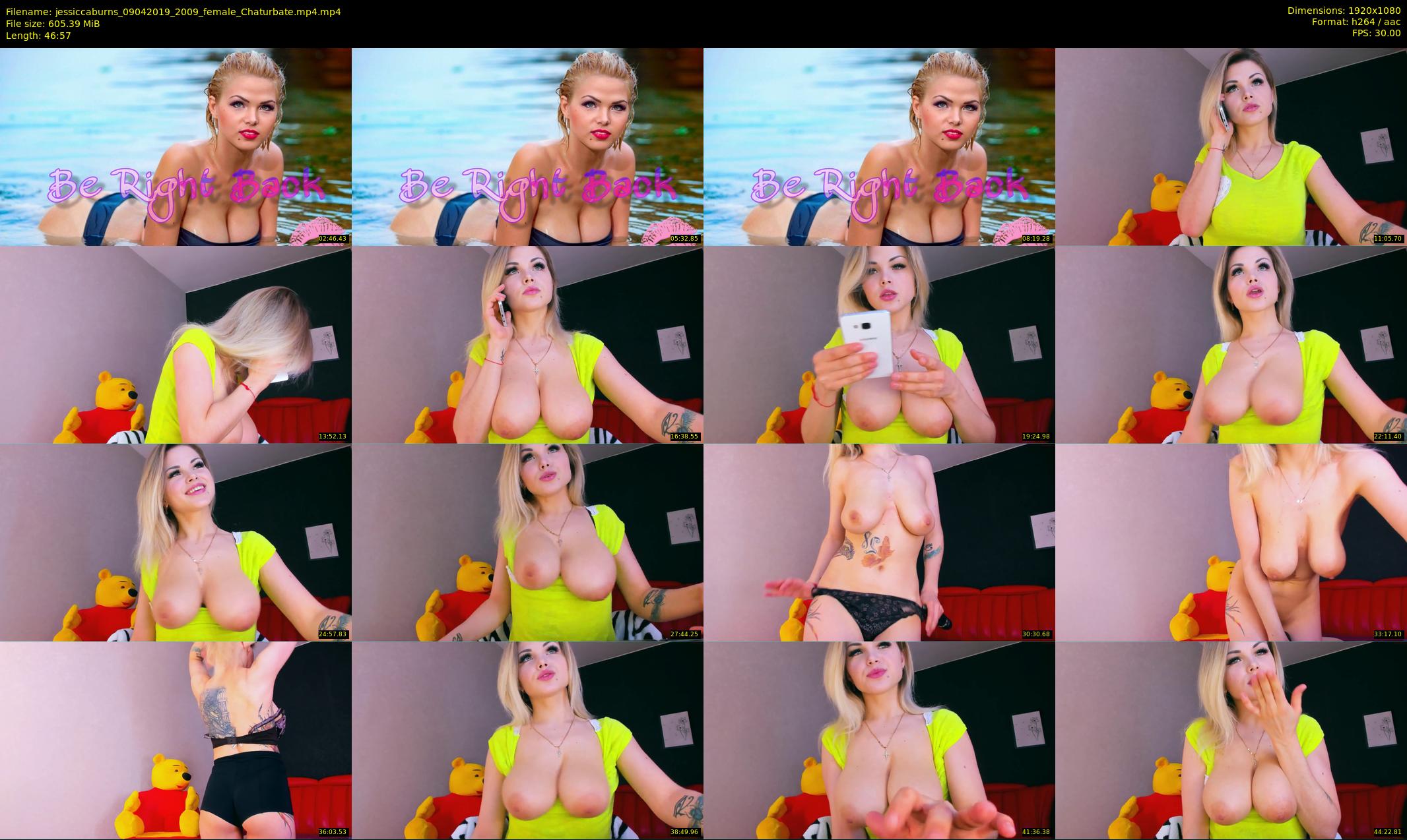 jessiccaburns — 47 minute Chaturbate female cam show recording, 1080p, Apr 9, 2019