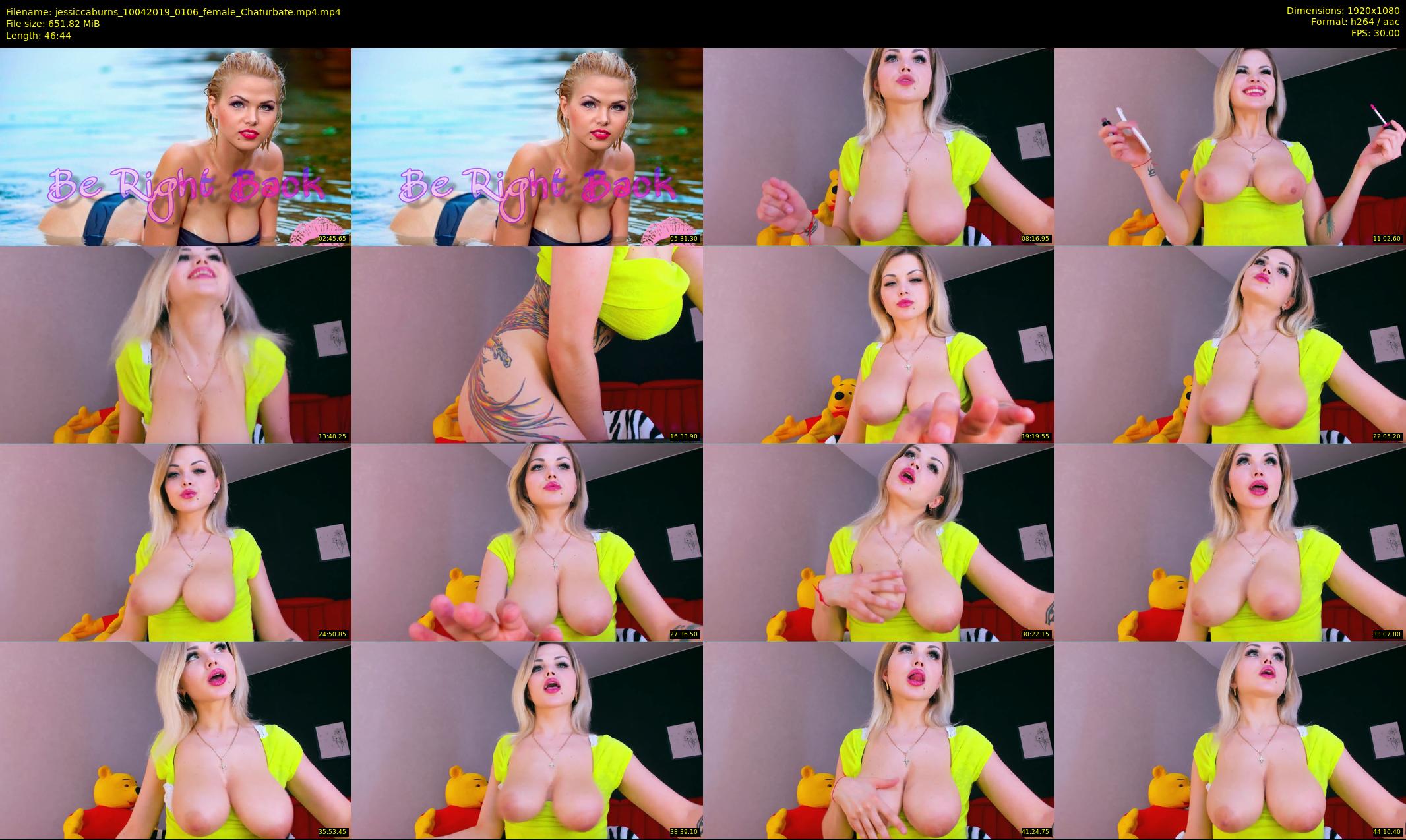 jessiccaburns — 47 minute Chaturbate female cam show recording, 1080p, Apr 10, 2019