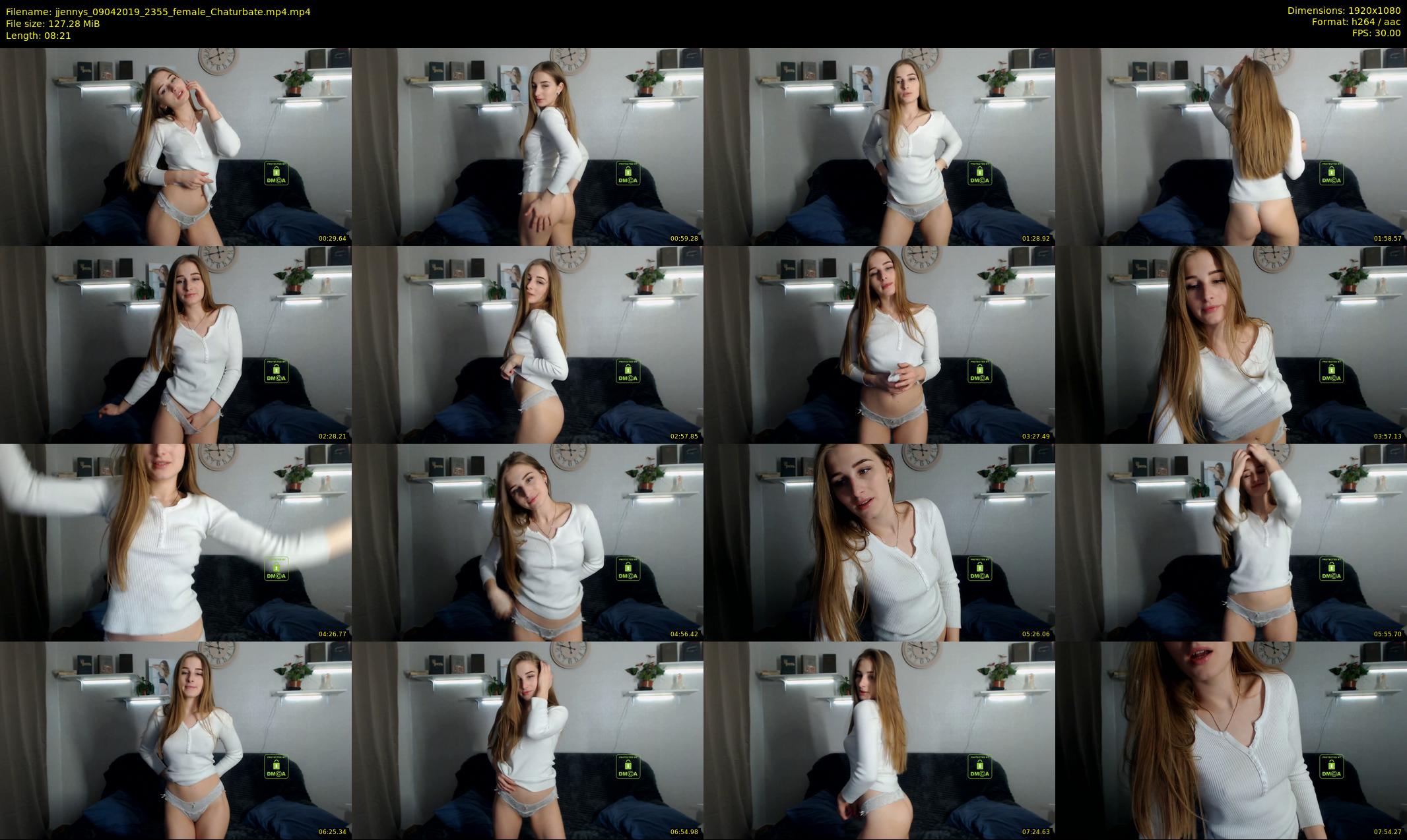 jjennys — 9 minute Chaturbate female cam show recording, 1080p, Apr 9, 2019