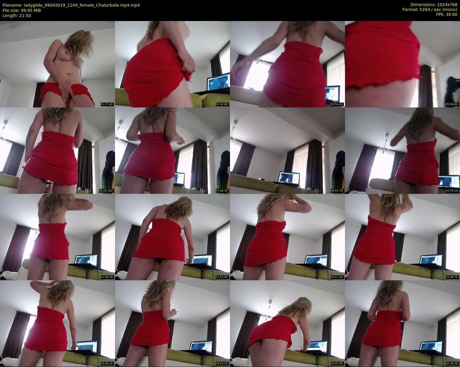 ladygilda — 22 minute Chaturbate female cam show recording, 720p, Apr 9, 2019