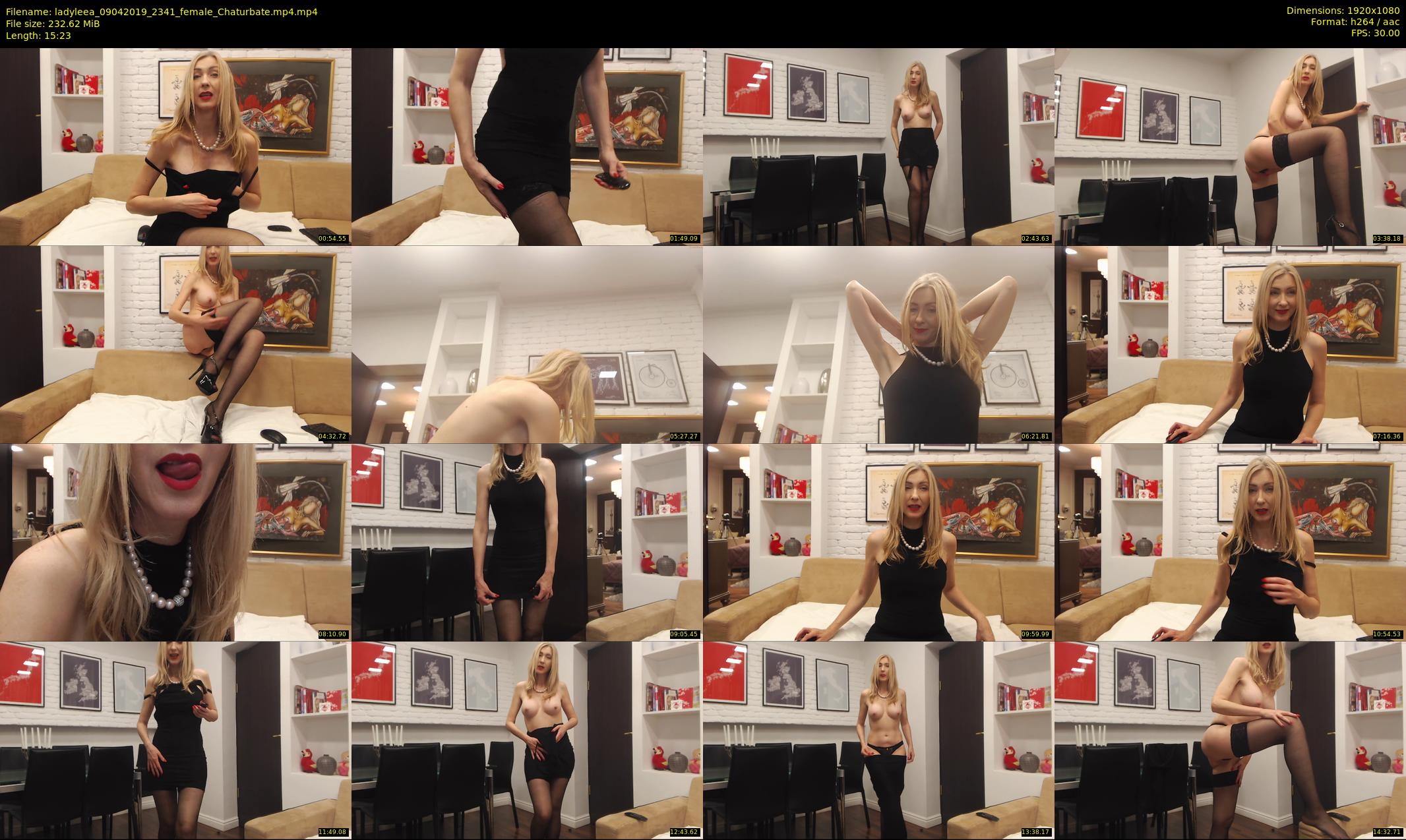 ladyleea — 16 minute Chaturbate female cam show recording, 1080p, Apr 9, 2019